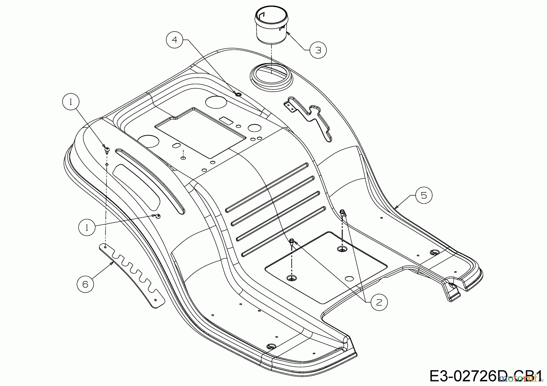  Cub Cadet Lawn tractors LT2 NS96 13AB79DF603  (2019) Fender