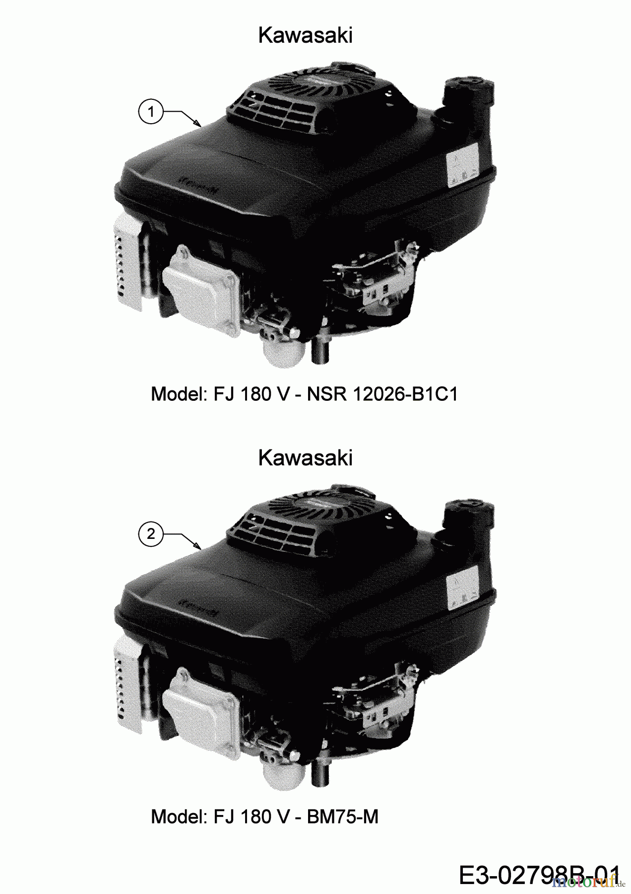  Cub Cadet Petrol mower self propelled LM3 ER53S 12BBPV7D603 (2019) Engine Kawasaki