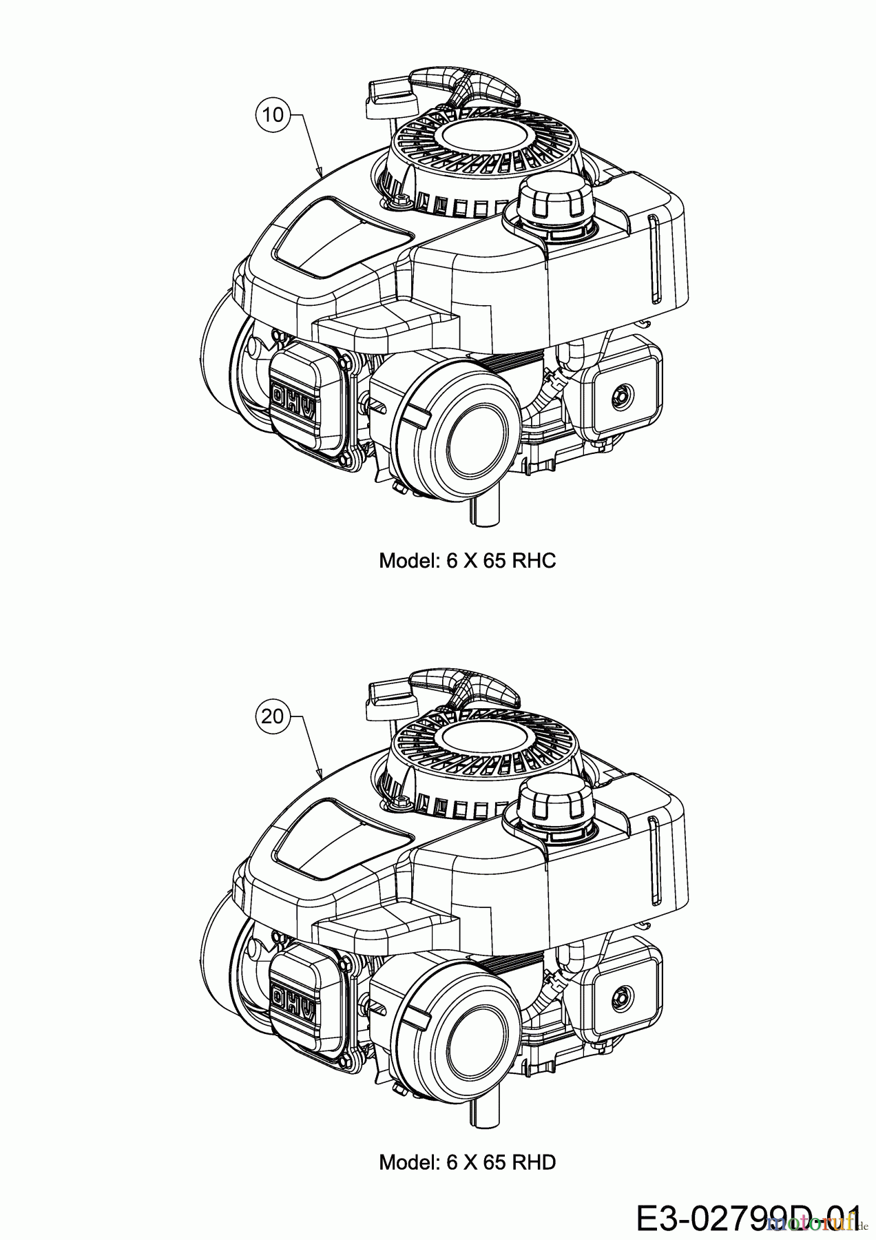  Cub Cadet Petrol mower self propelled LM2 DR46ES 12CCTQS7603 (2020) Engine MTD