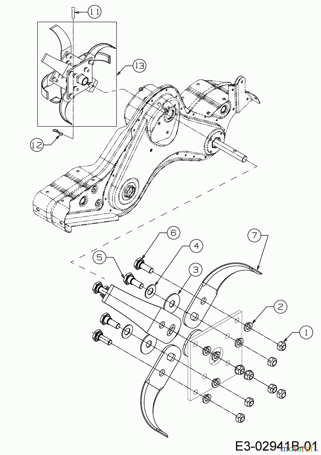  Cub Cadet Tillers RT 65 21AB45M8603  (2019) Tines