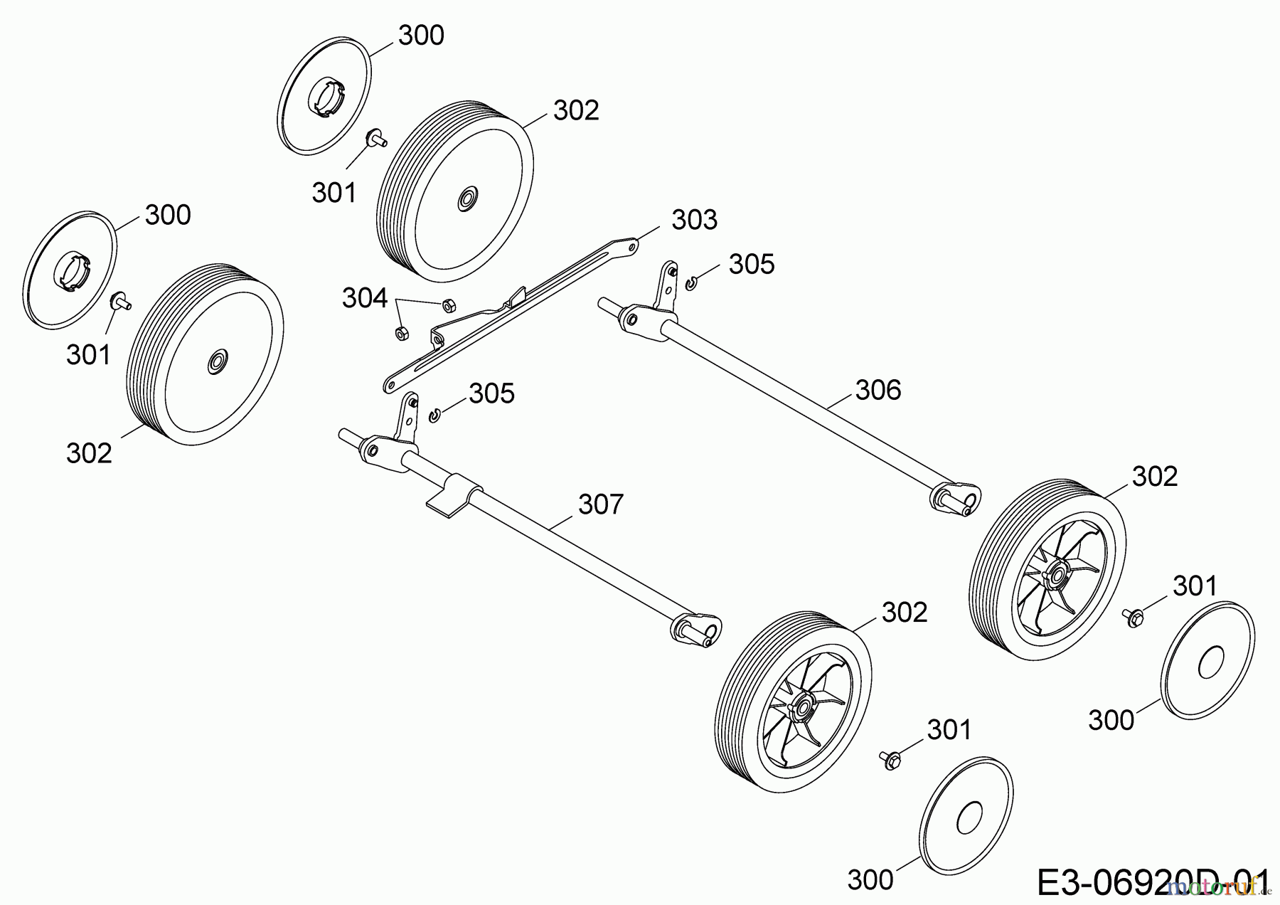  Cub Cadet Petrol verticutter XC1 B40 16CH8AMQ603  (2019) Height adjustment, Wheels