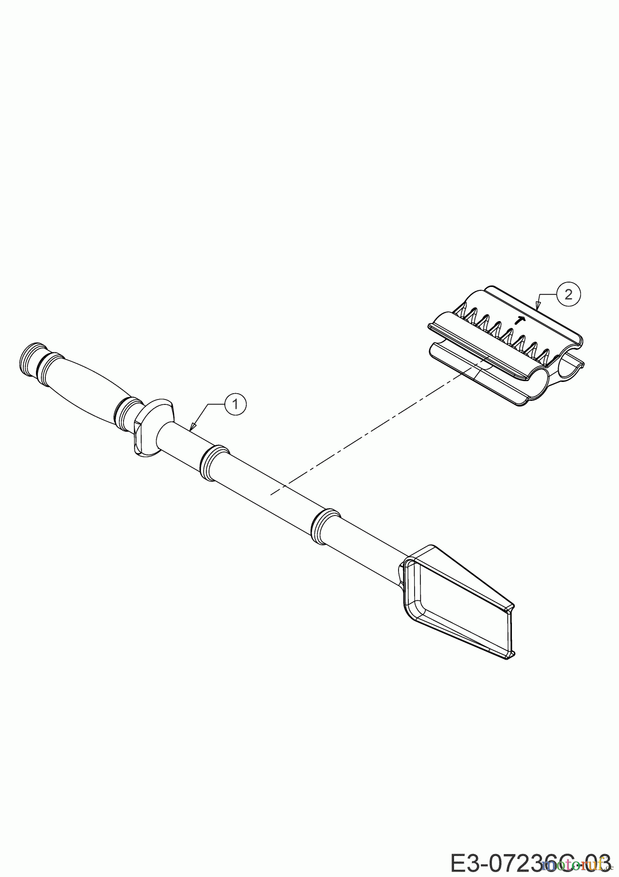  Cub Cadet Snow throwers 221 LHP 31AR2T6D603  (2020) Chute clean-out tool