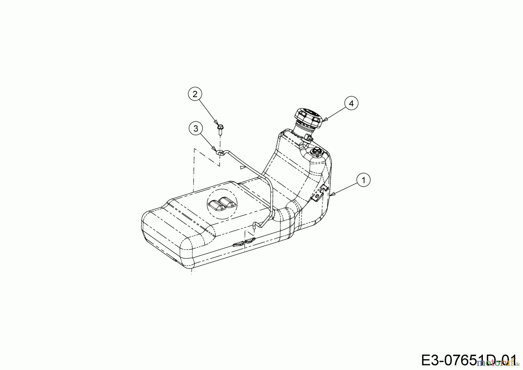  Cub Cadet Zero Turn XZ5 L127 17AIEACZ603 (2020) Fuel tank