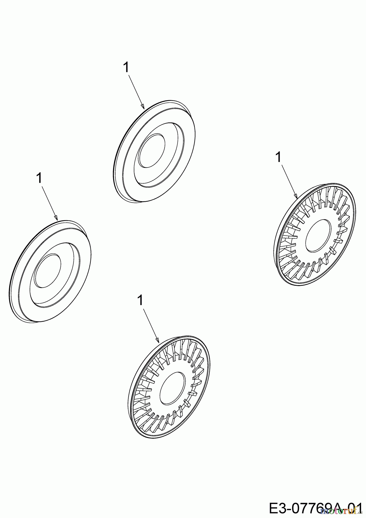  Cub Cadet Chipper shredders vac CSV 060 24A-06MP603  (2019) Hub caps