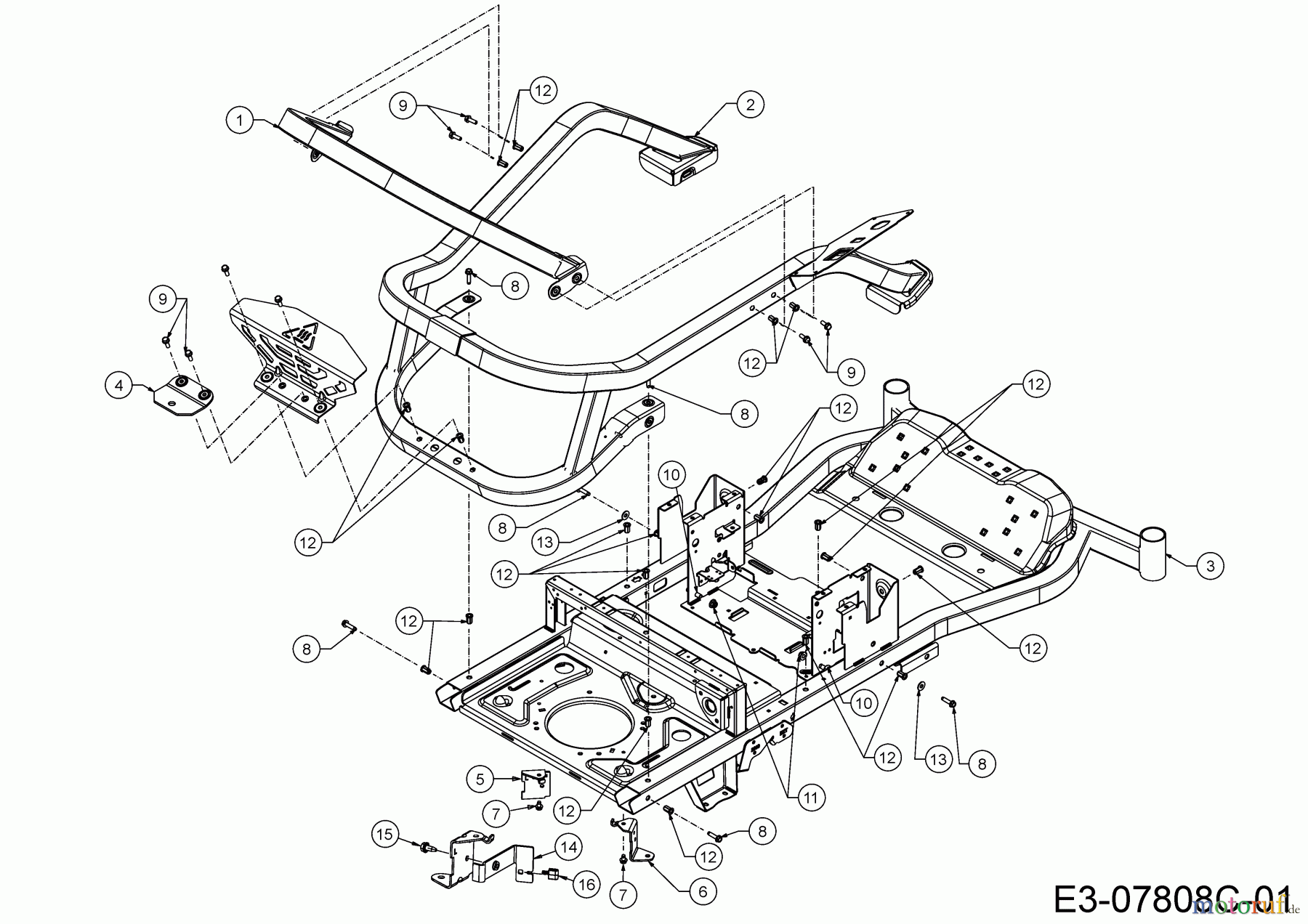  Cub Cadet Zero Turn XZ5 L137 17AIEACI603 (2020) Frame