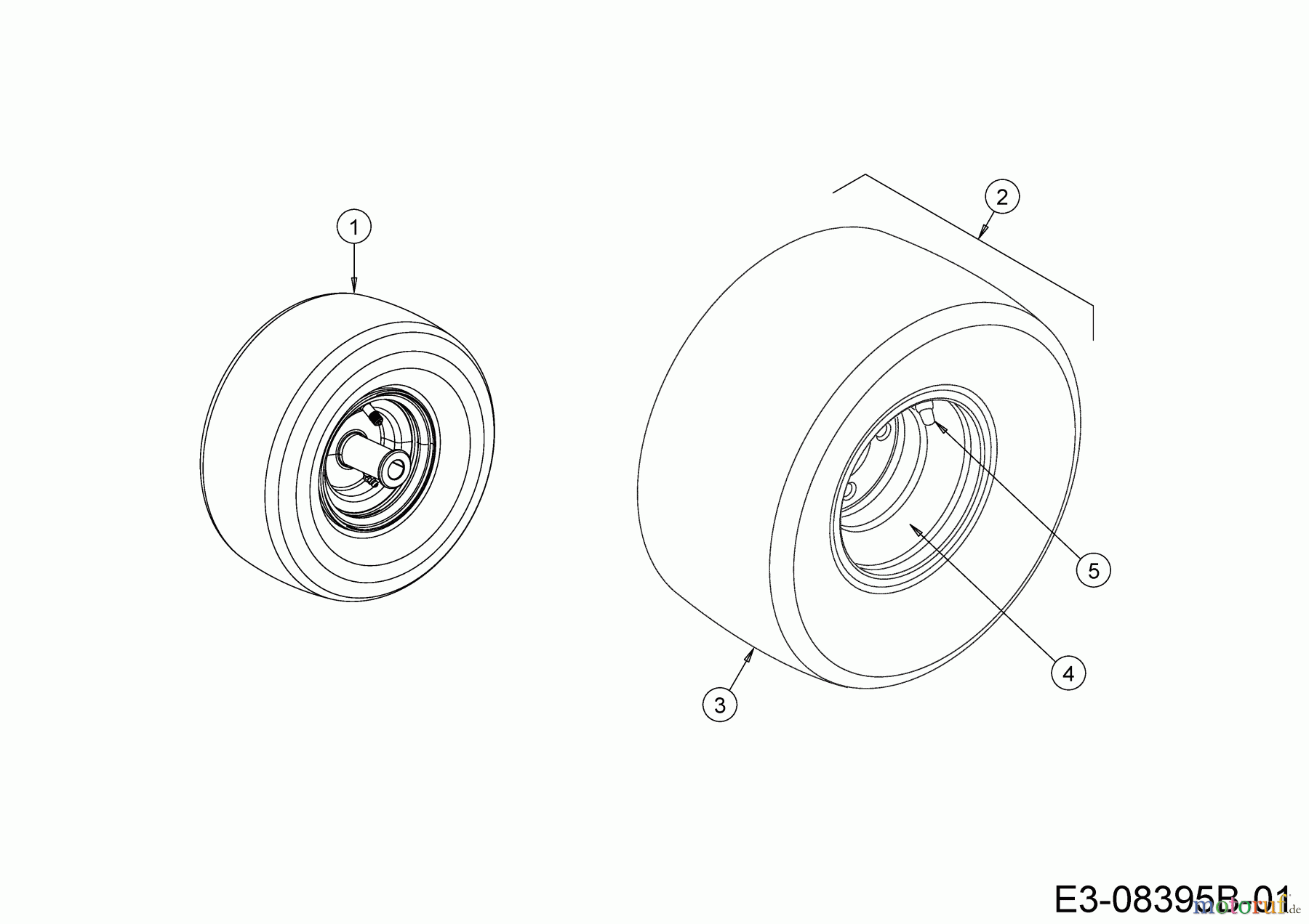  Cub Cadet Zero Turn XZ5 L107 17AAEACS603 (2020) Wheels