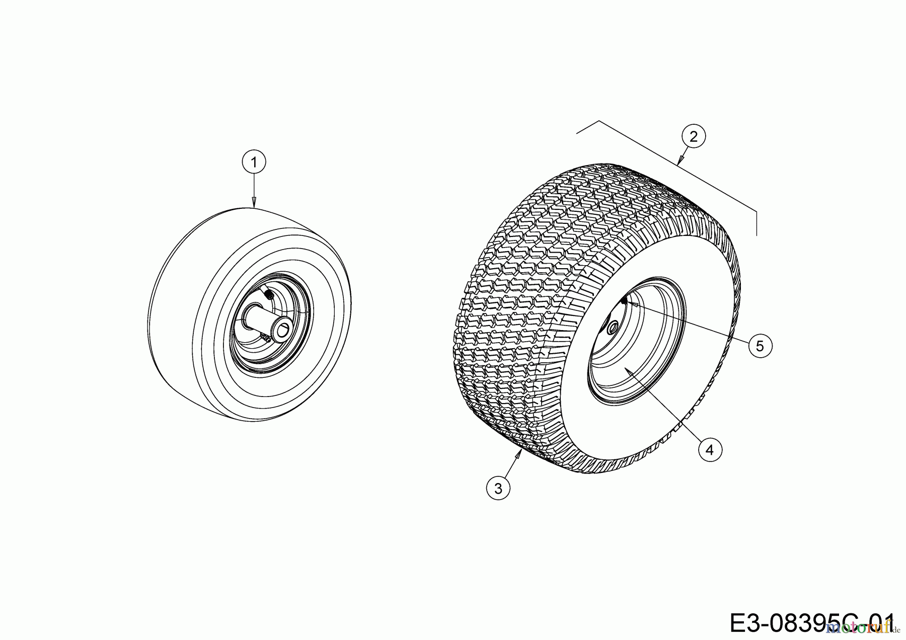  Cub Cadet Zero Turn XZ5 L127 17AIEACZ603 (2020) Wheels