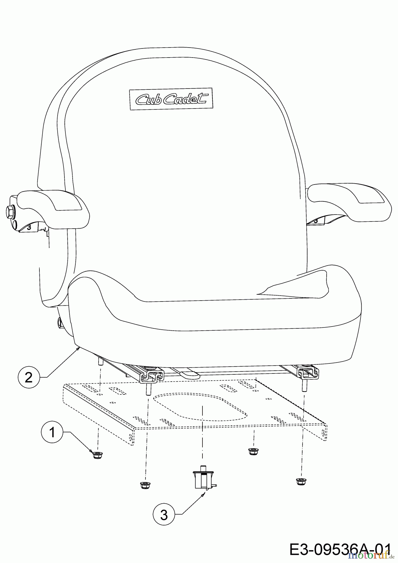  Cub Cadet Zero Turn XZ3 122 17CIDGHB603  (2020) Seat