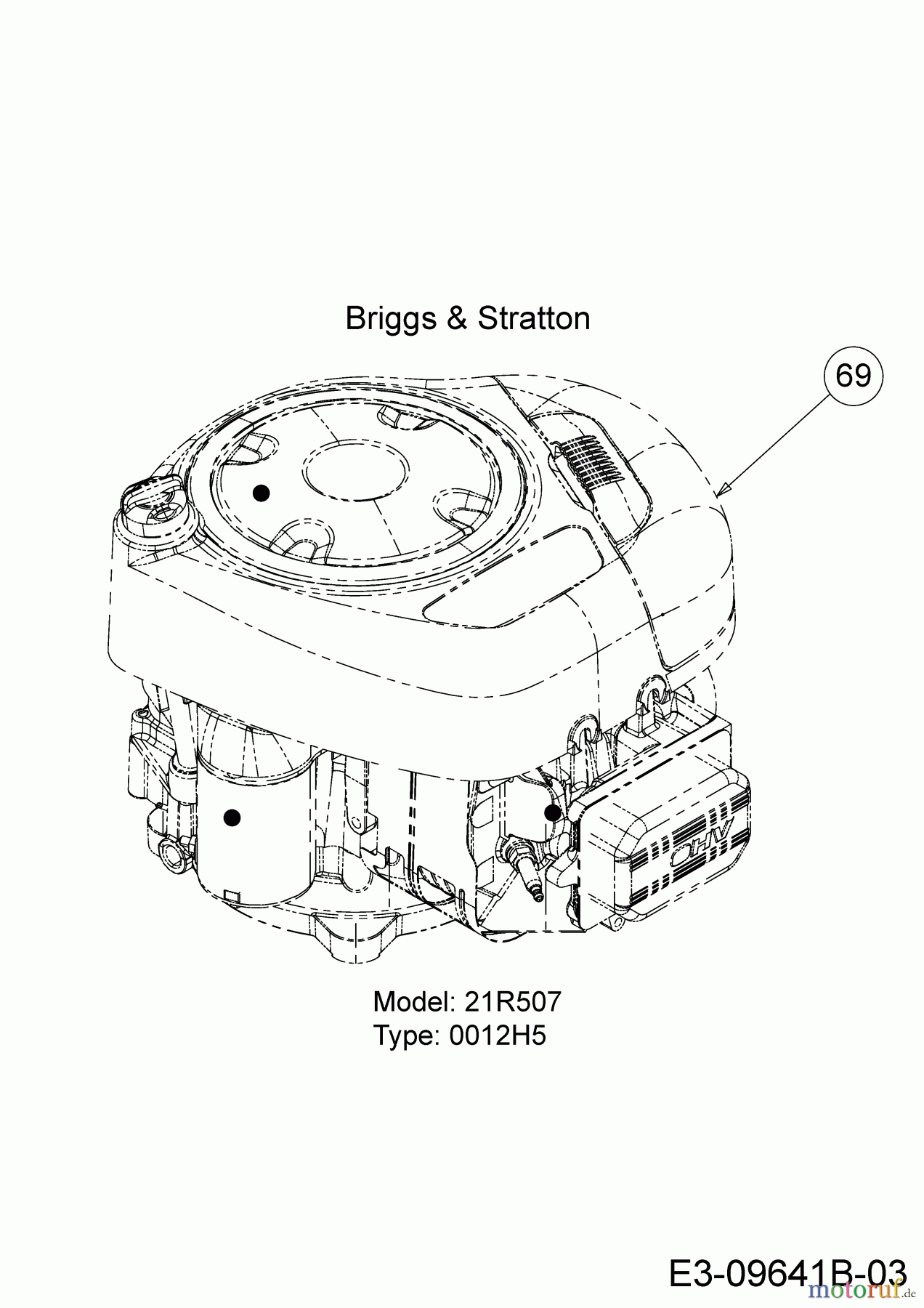  Cub Cadet Petrol mower self propelled XM3 KR84ES 12AE764U603 (2020) Engine Briggs & Stratton