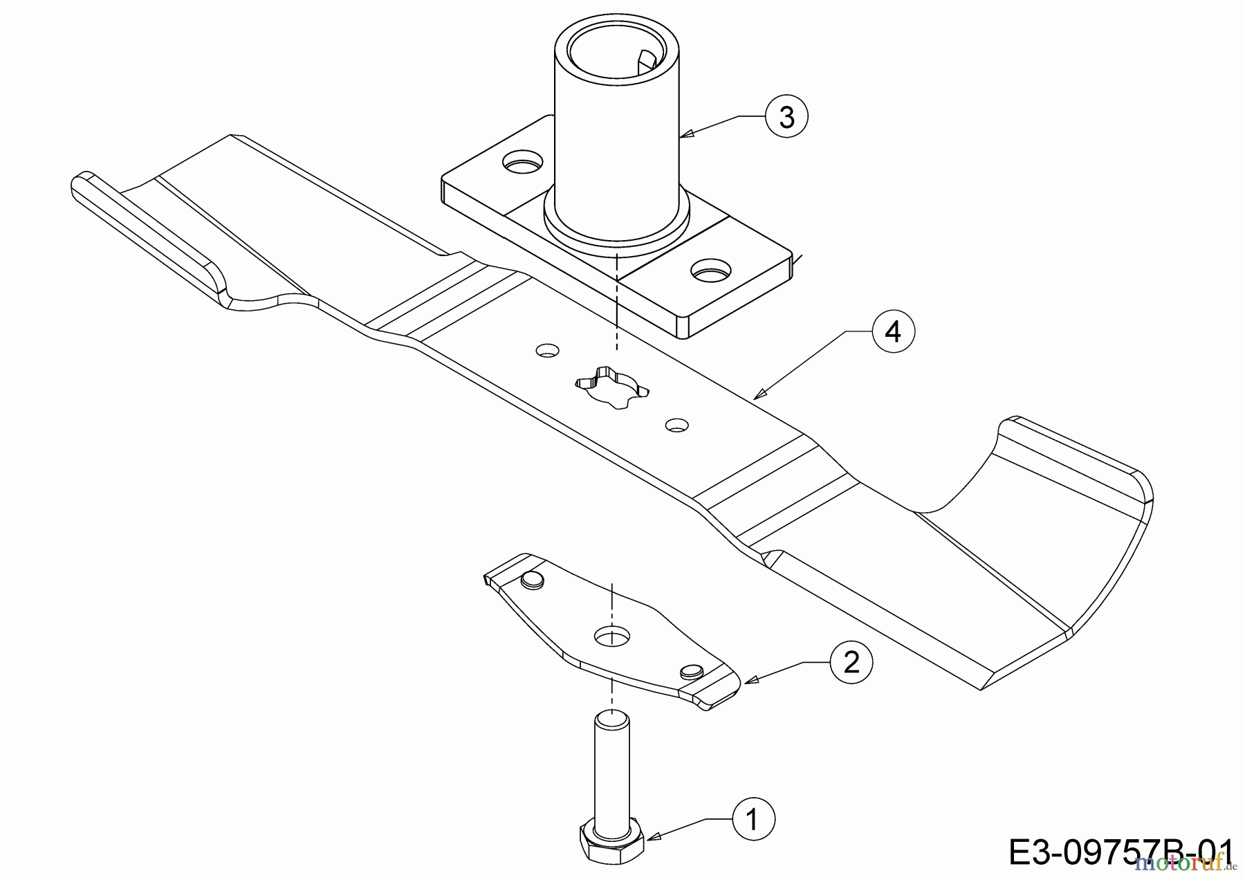  Cub Cadet Petrol mower LM1 AP42 11A-LQMG603 (2020) Blade, Blade adapter