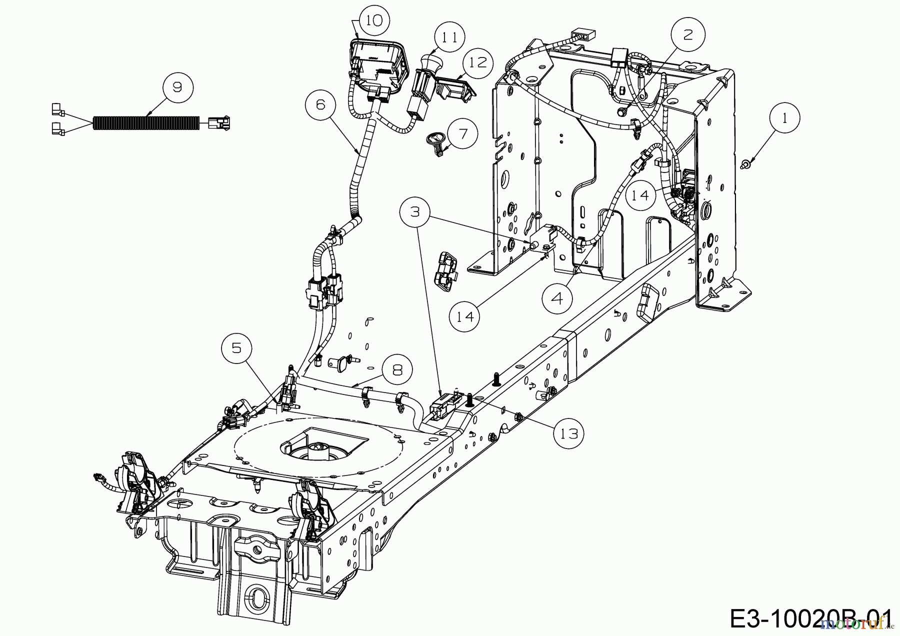  Cub Cadet Garden tractors XT3 QS127 14BIA5CQ603  (2020) Electric parts