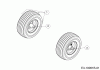 Cub Cadet XZ1 107 17DMCACS603 (2020) Listas de piezas de repuesto y dibujos Front wheels 11x4