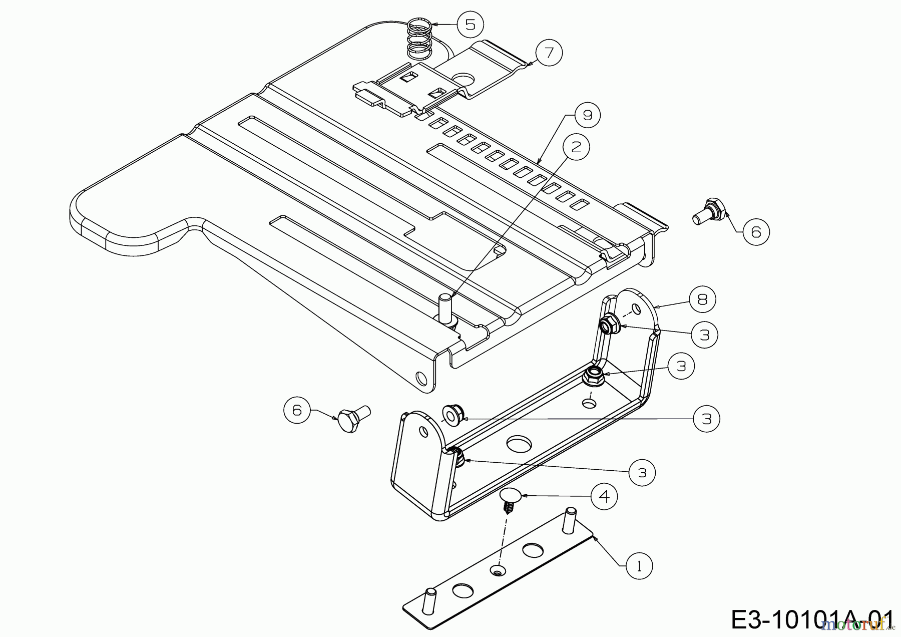  Cub Cadet Lawn tractors XT1 OR106 BS 13ALA1CR603  (2020) Seat bracket