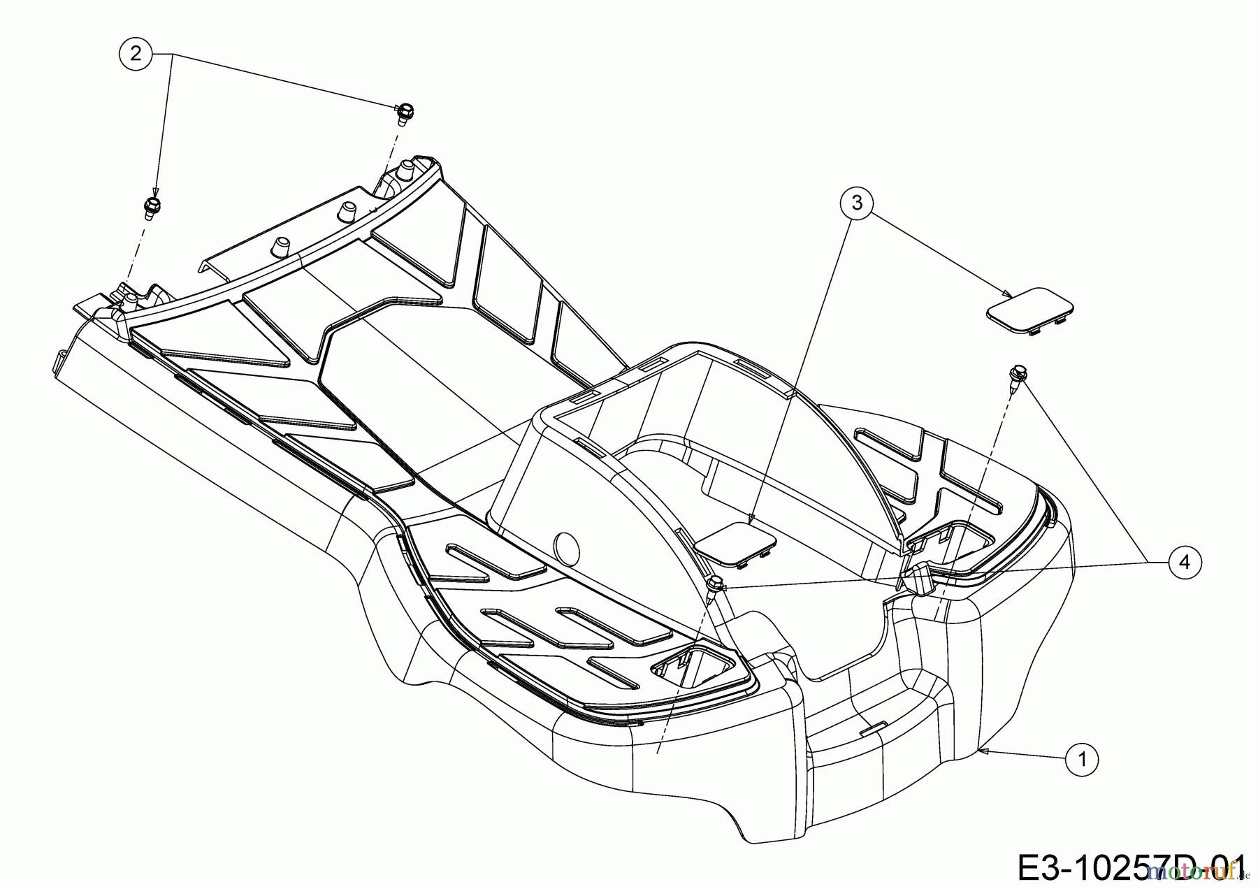  Cub Cadet E-Lawn tractors LR2 ES76 33AA27JD603 (2020) Foot plate