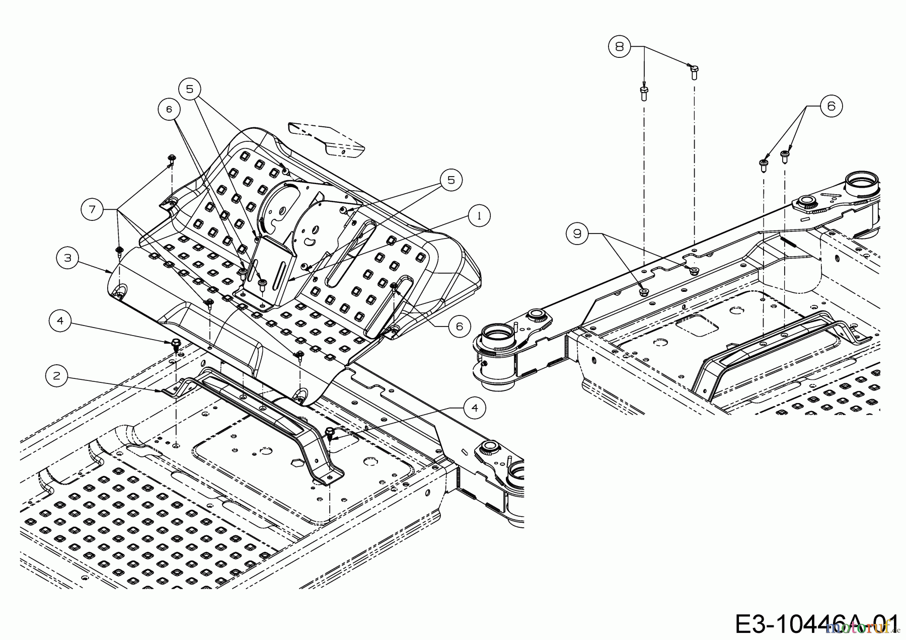  Cub Cadet Zero Turn XZ2 127 17BICBYQ603  (2020) Steering column bracket