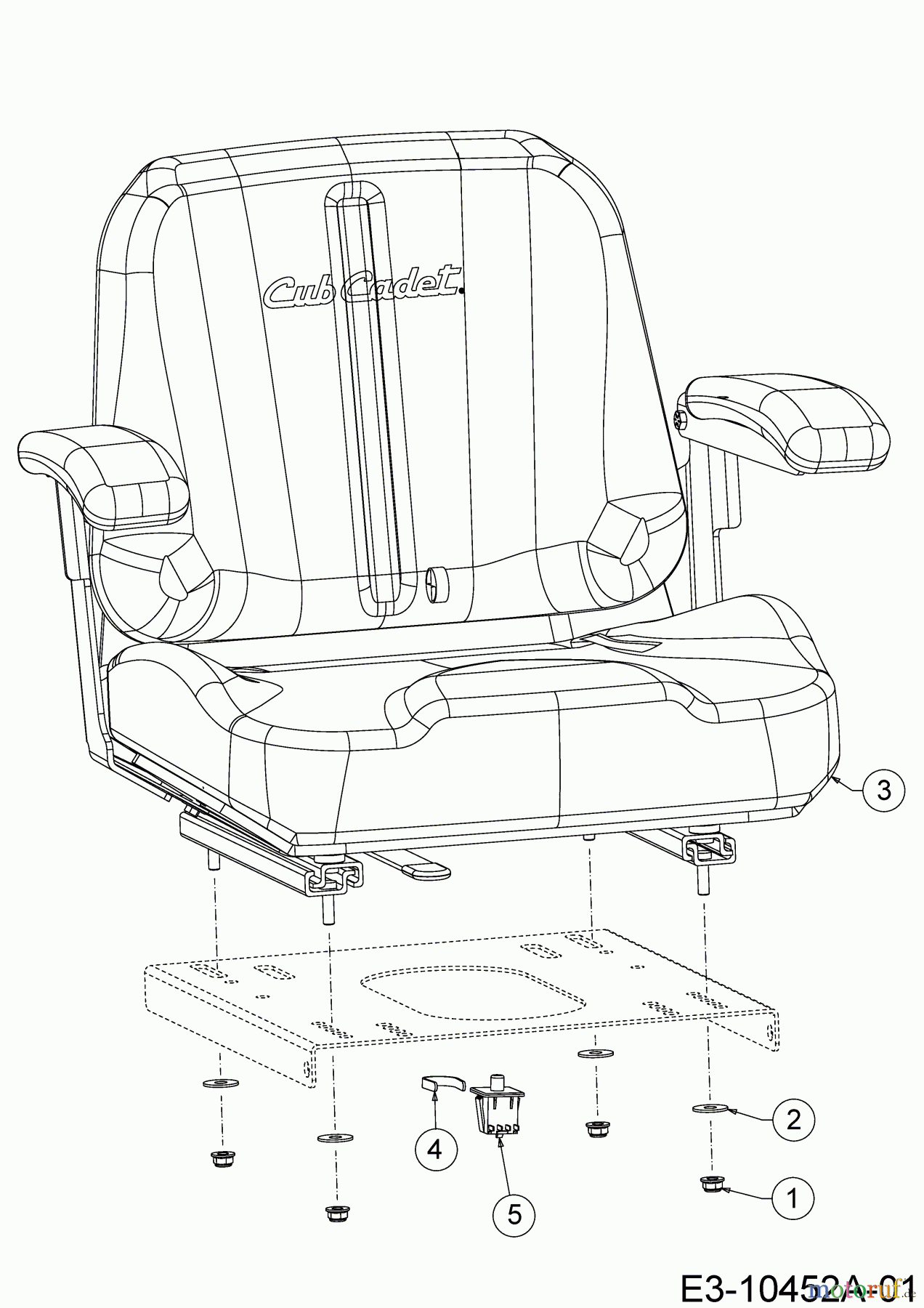  Cub Cadet Zero Turn XZ1 137 17CICACW603  (2019) Seat