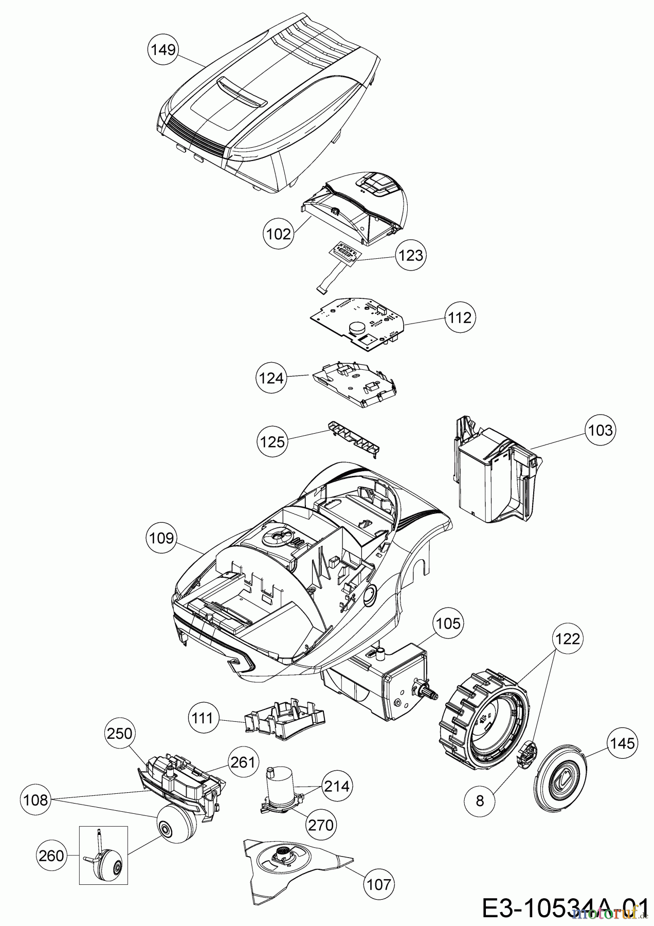  Cub Cadet Robotic lawn mower XR2 1500 22ACDAED603  (2019) Basic machine