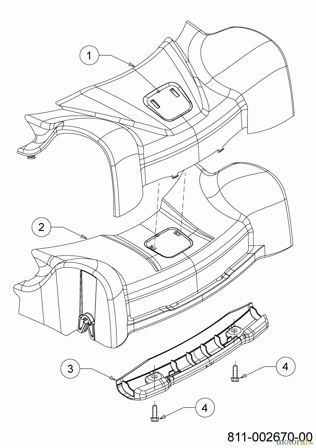  Cub Cadet Petrol mower self propelled LM3 ER53ES 12ACPV9B603 (2018) Cover front axle