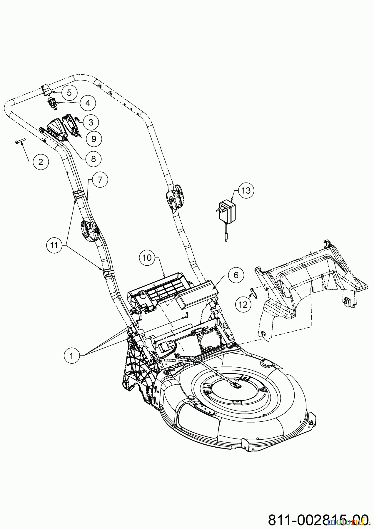  Cub Cadet Petrol mower self propelled LM3 ER53ES 12ACPV9B603 (2018) Electric parts