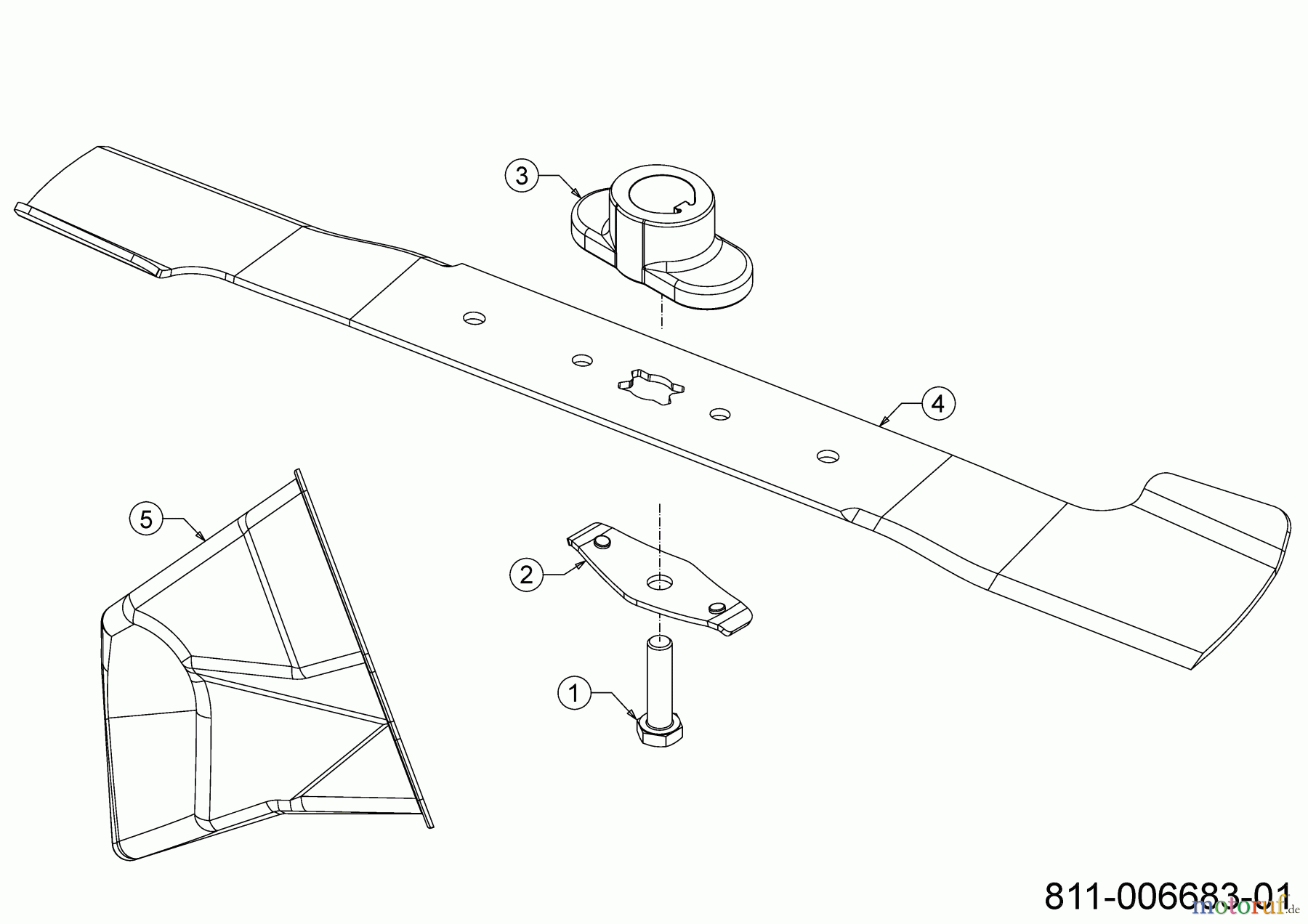  Cub Cadet Petrol mower LM1 DP53 11E-PTKC603 (2022) Blade, Blade adapter, Mulch plug