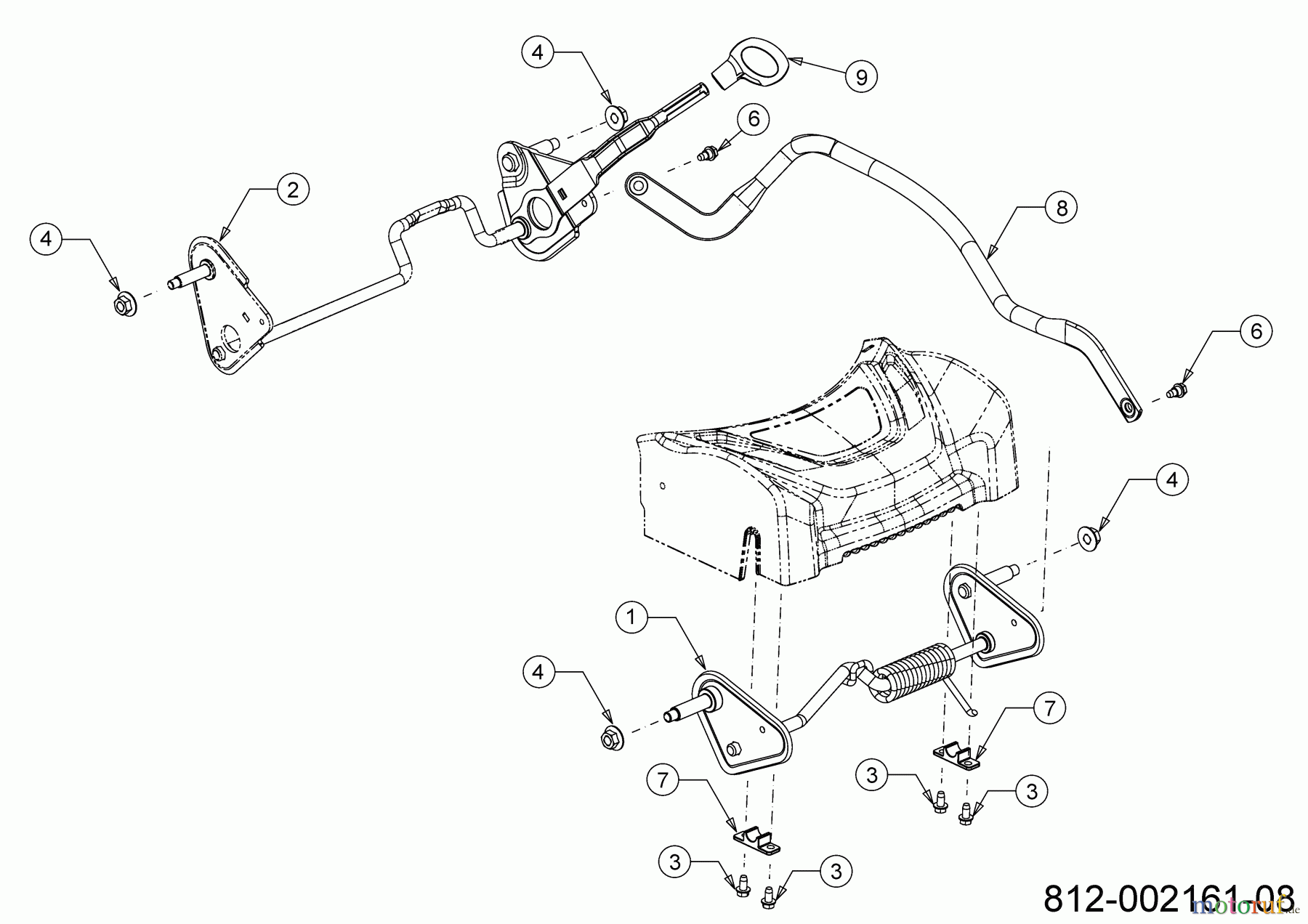  Cub Cadet Petrol mower self propelled LM1 CR53 12D-PQSC603 (2022) Axles, Height adjustment