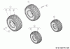 Cub Cadet XT1 OS107 13C8A1CS603 (2021) Listas de piezas de repuesto y dibujos Wheels 15x6 + 20x8