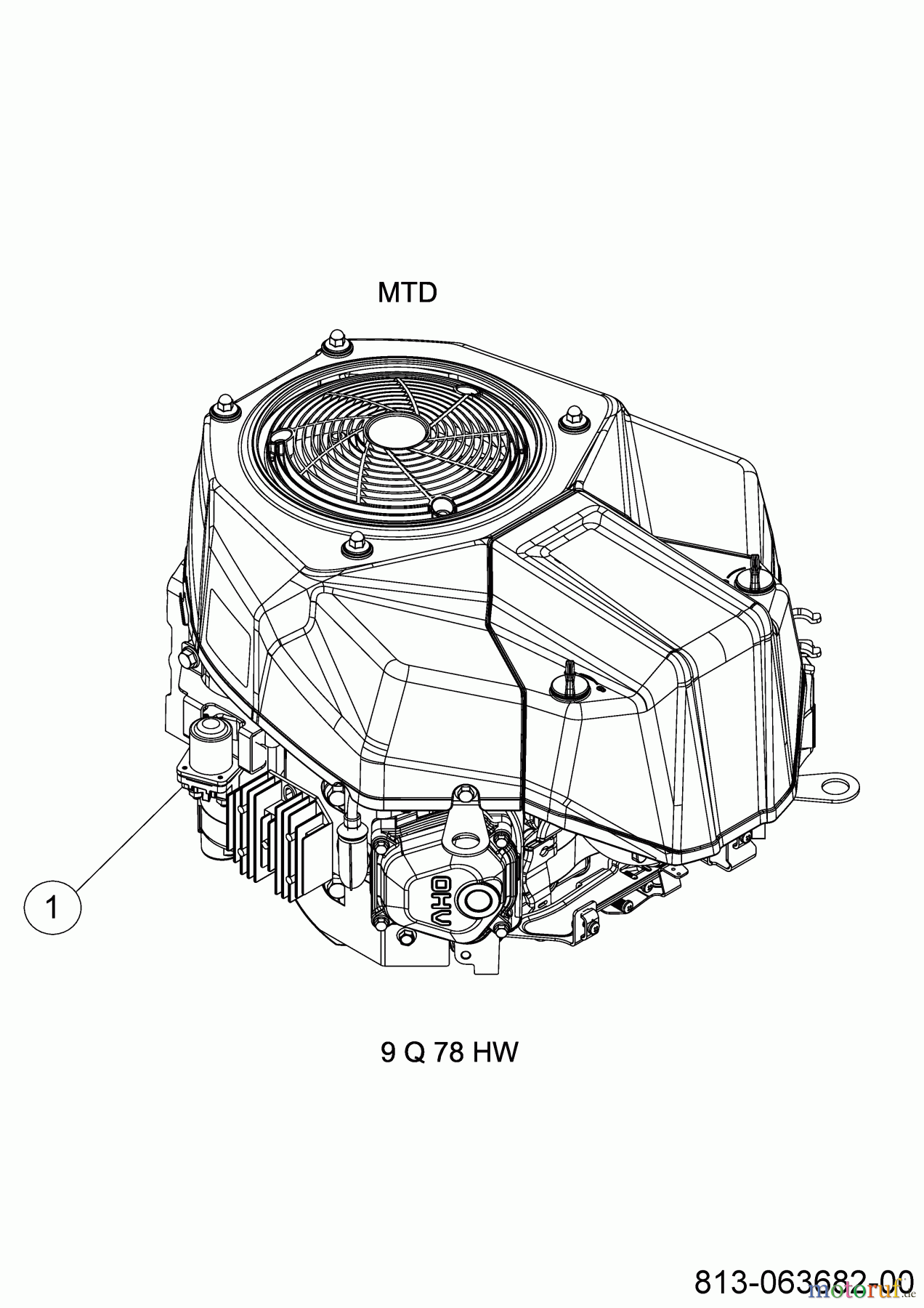  Cub Cadet Lawn tractors XT2 PR106I 13DZA1CR603 (2021) Engine MTD