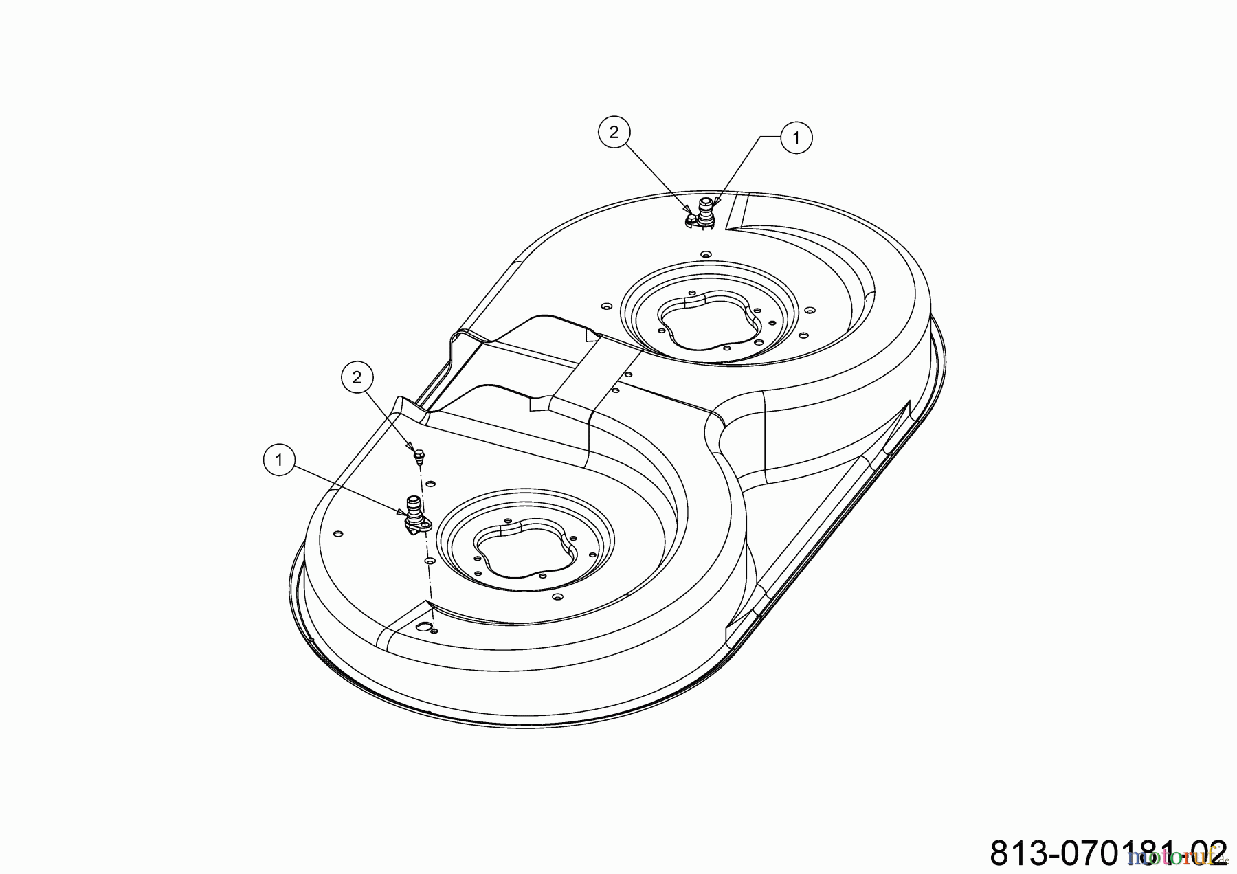  Cub Cadet Lawn tractors LT3 PR105 13AJ71BN603 (2023) Spray nozzle Deck