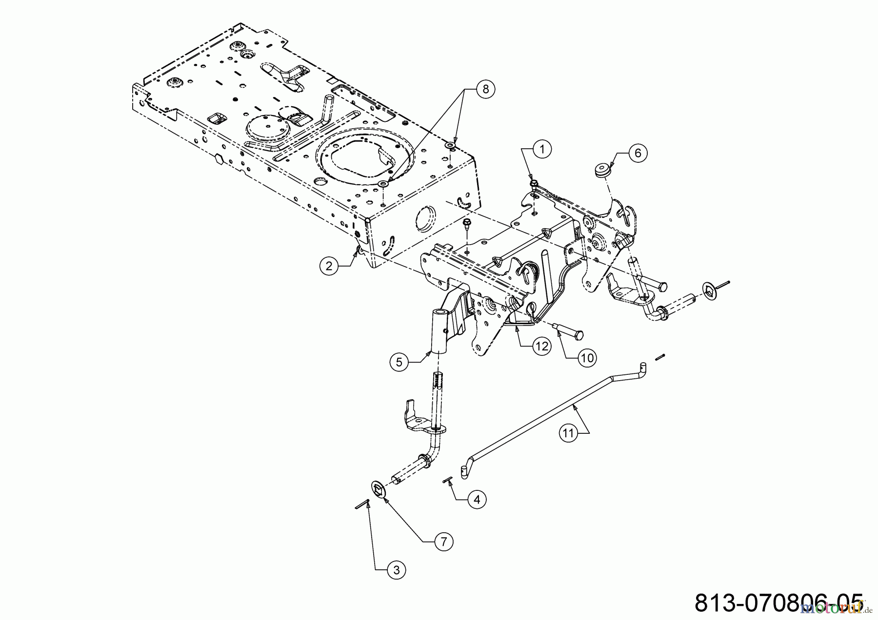  Cub Cadet Lawn tractors LT3 PR105 13AJ71BN603 (2023) Front axle