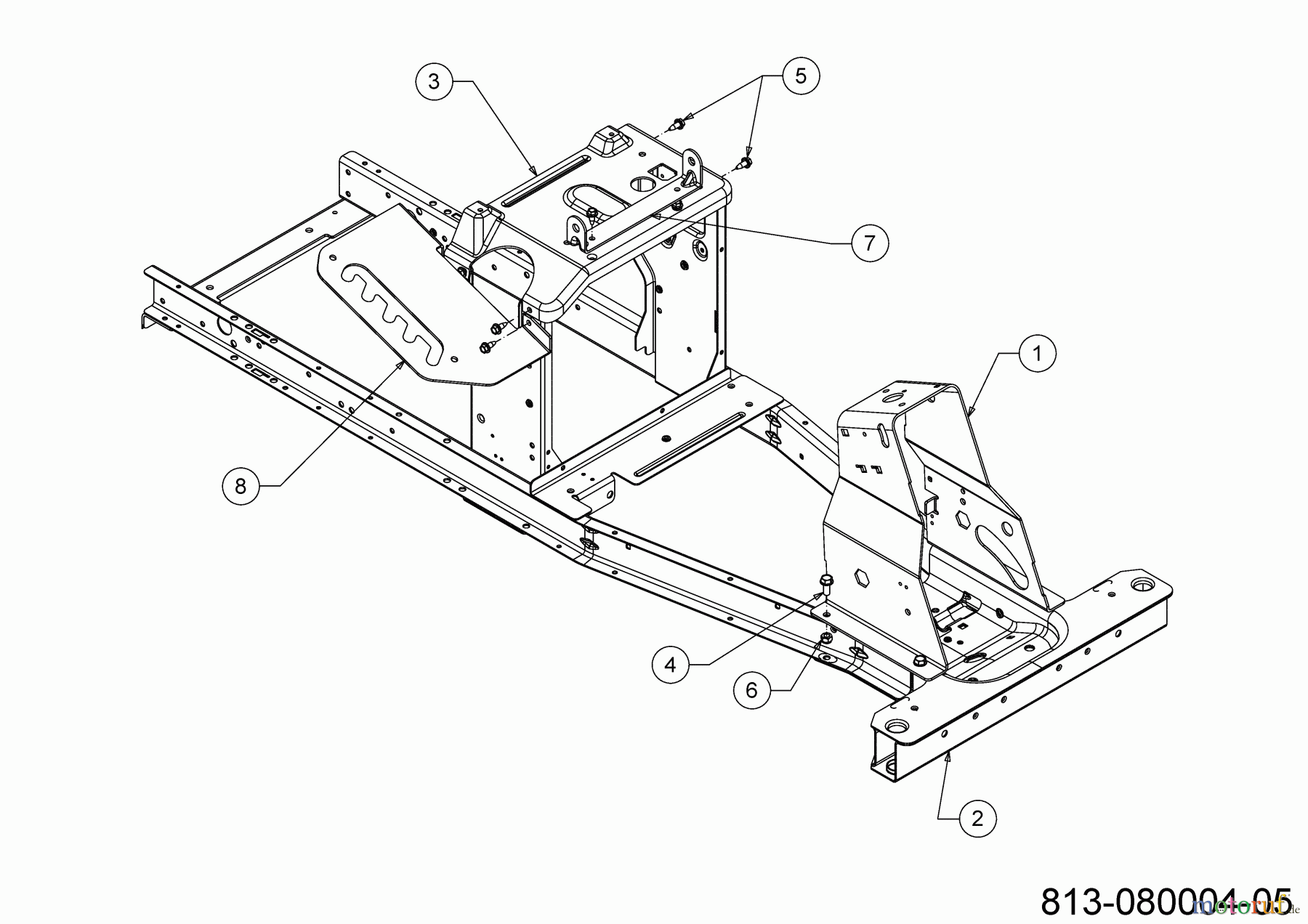  Cub Cadet E-Lawn tractors LR2 ES76 33BA27JD603 (2022) Frame