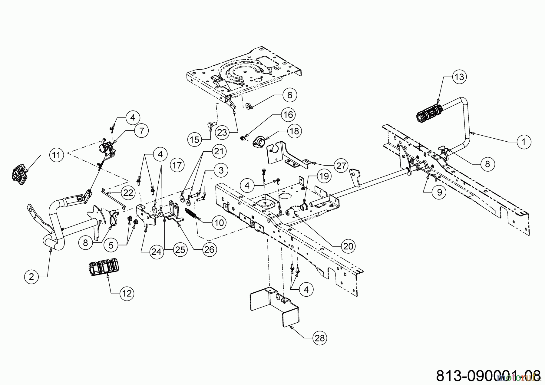  Cub Cadet E-Lawn tractors XT2 ES107 33ABA7CS603 (2021) Pedals