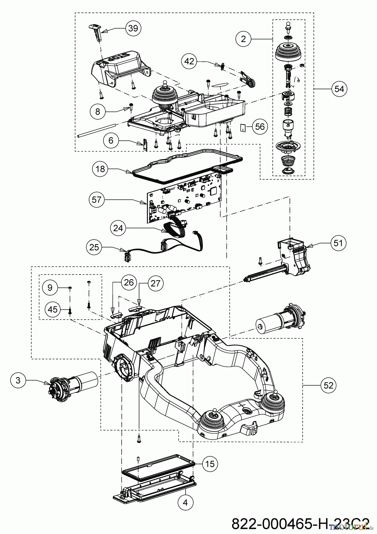  Cub Cadet Robotic lawn mower XR5 3000 22AKJEFA603 (2023) Rear end