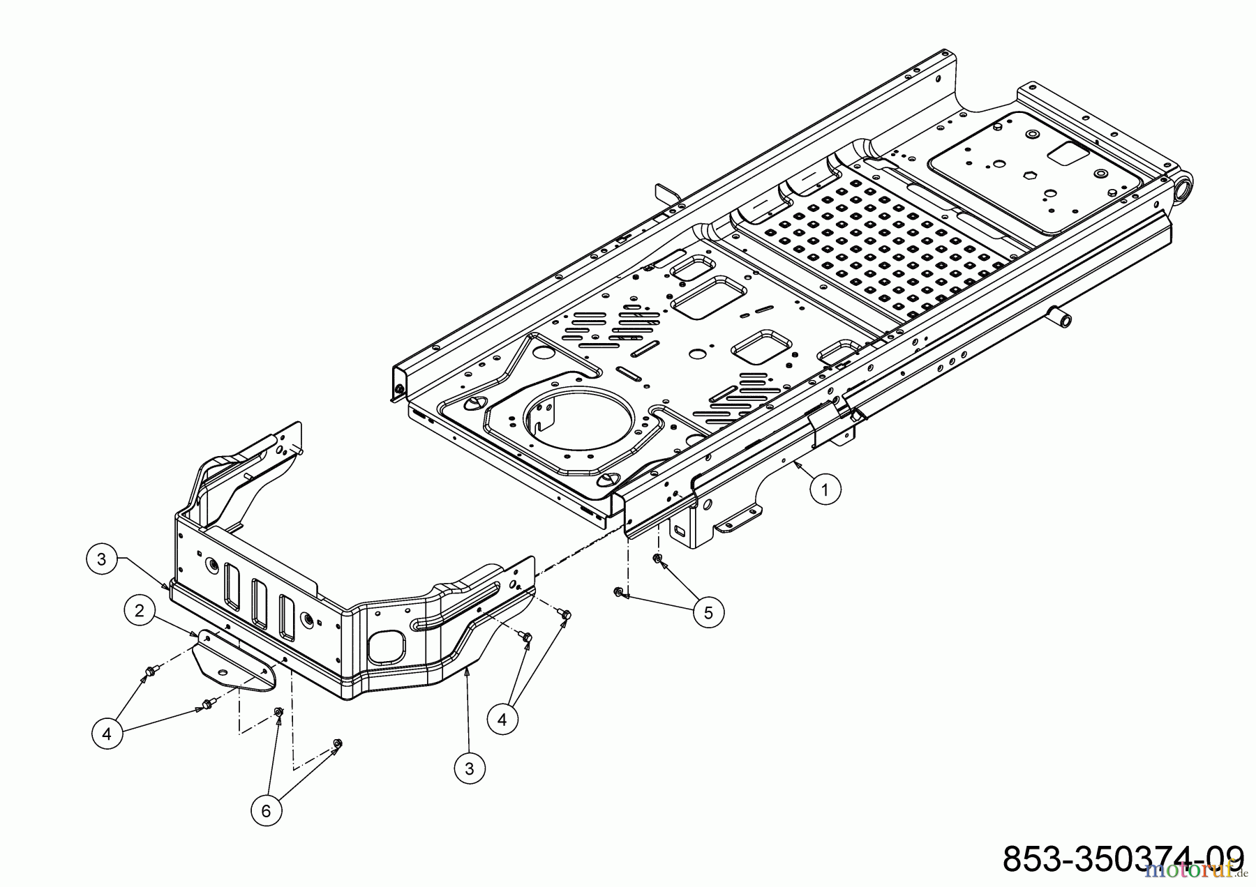  Cub Cadet Zero Turn XZ3 122 47AIDGHB603 (2022) Coupling, Frame