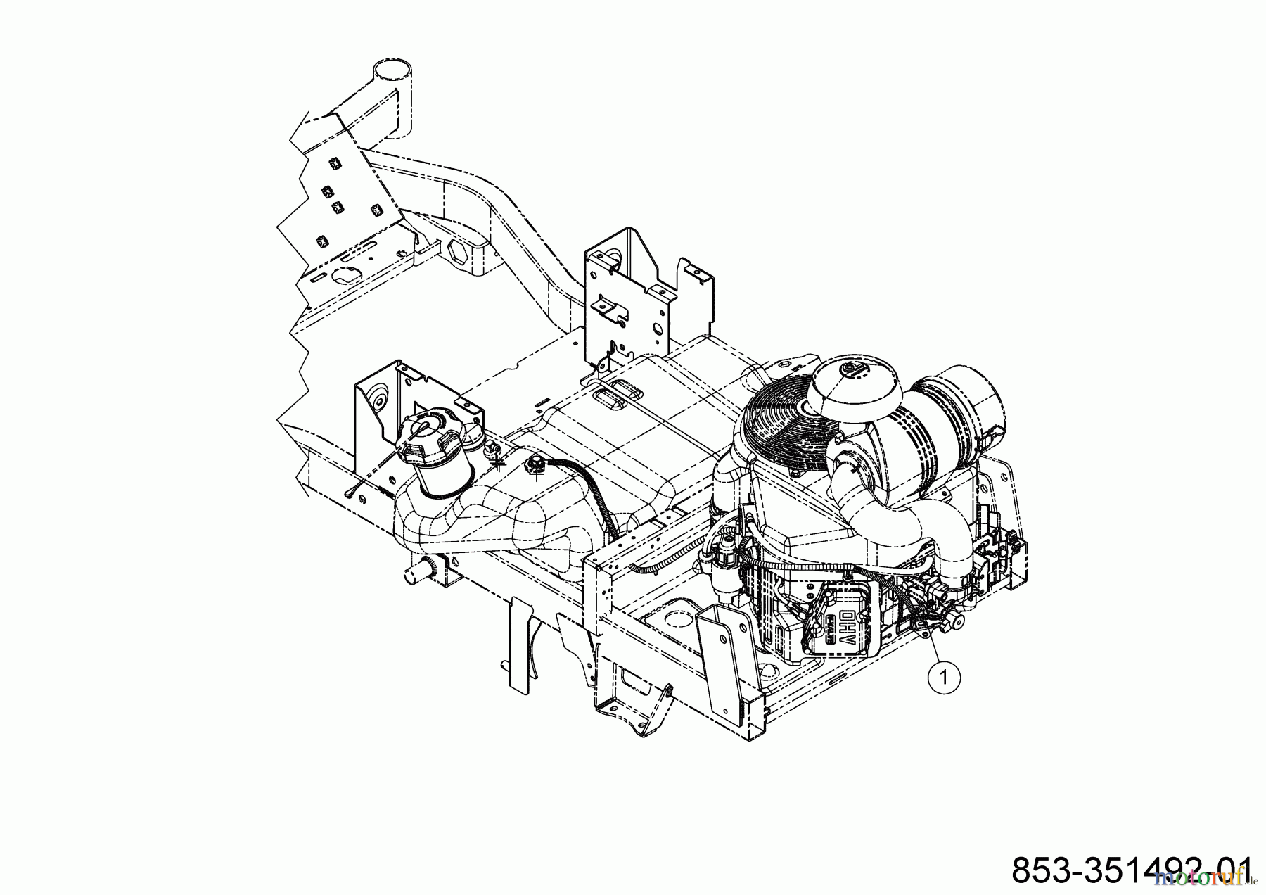  Cub Cadet Zero Turn XZ8 S122 ULTIMA 47AICAB6603 (2023) Fuel hose