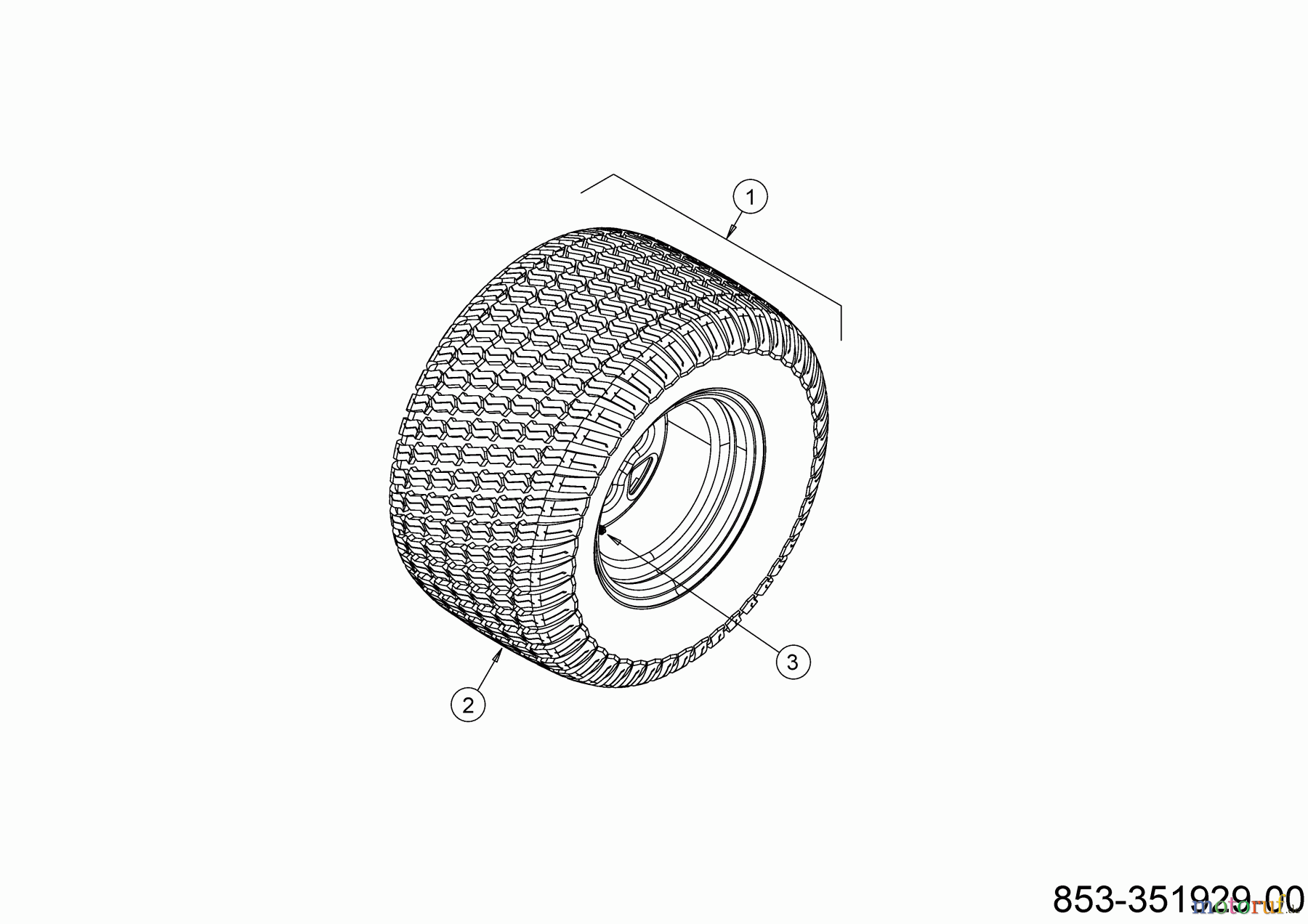  Cub Cadet Zero Turn XZ5 L137 17AIEACI603 (2021) Rear wheels