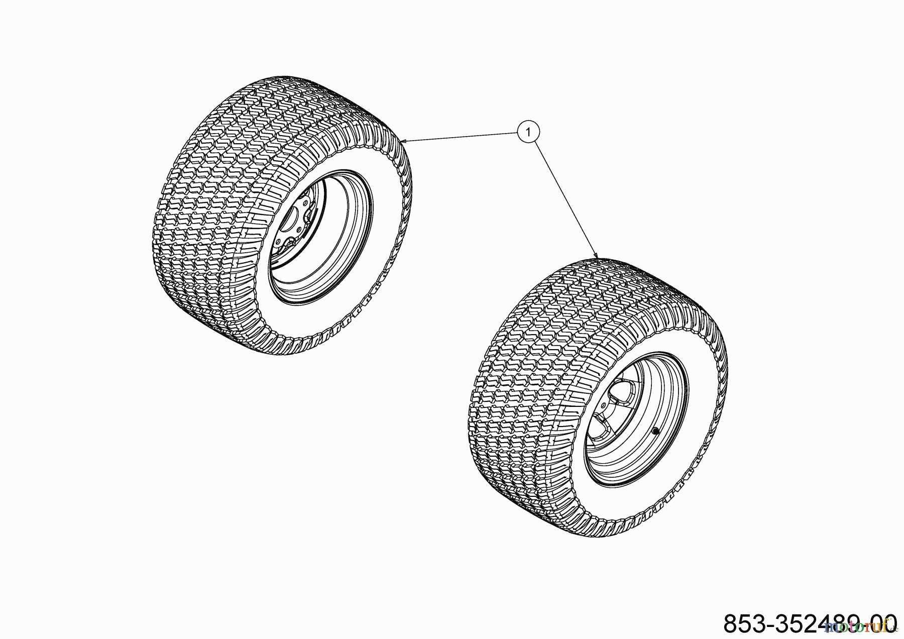  Cub Cadet Zero Turn XZ7 L152I ULTIMA 47ATAHA8603 (2021) Rear wheels