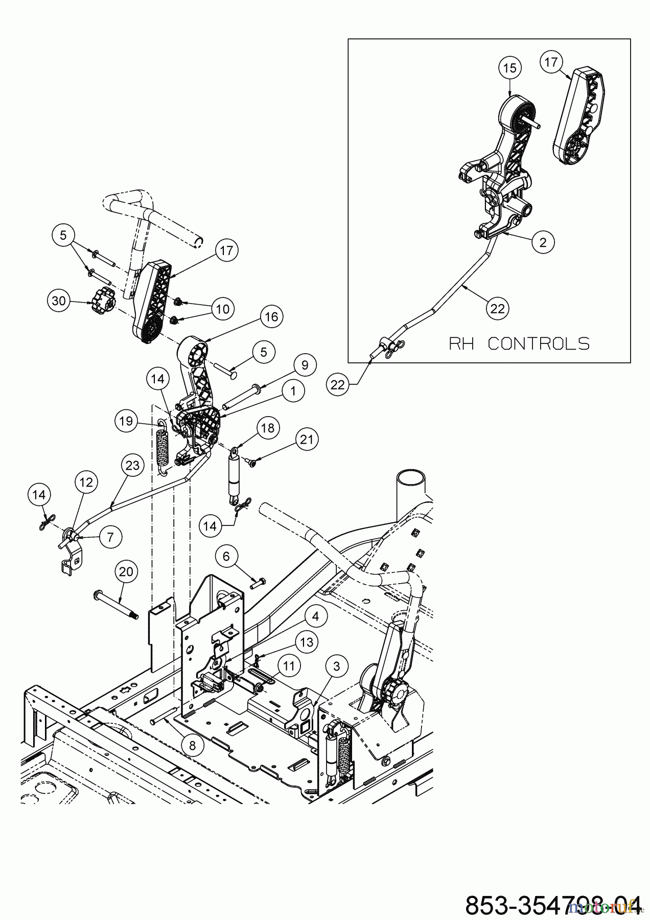  Cub Cadet Zero Turn XZ5 L137 17AIEAC3603 (2023) Steering