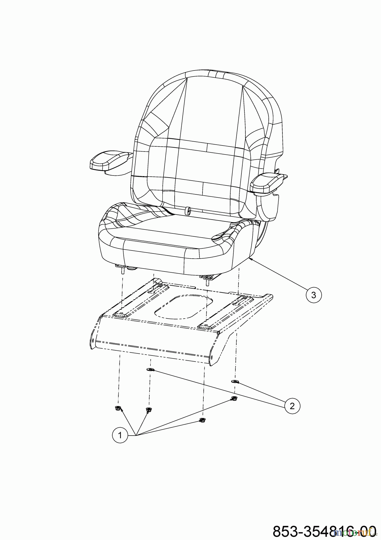  Cub Cadet Zero Turn XZ6 S127 17AIGGY2603 (2022) Seat