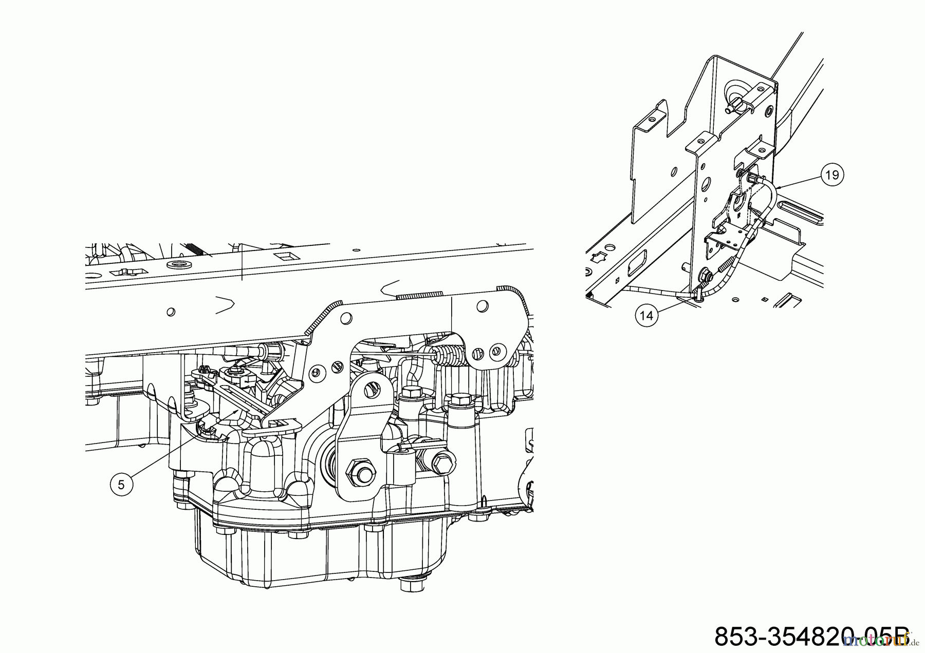  Cub Cadet Zero Turn XZ5 L137 17AIEAC3603 (2023) Drive system