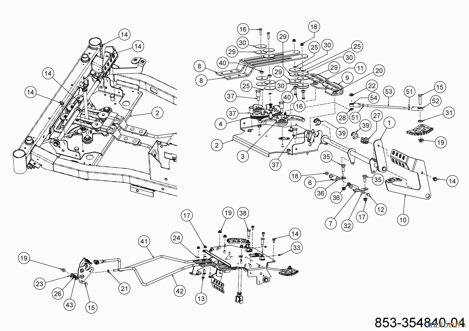  Cub Cadet Zero Turn XZ6 S107 17AAGBYE603 (2023) Steering