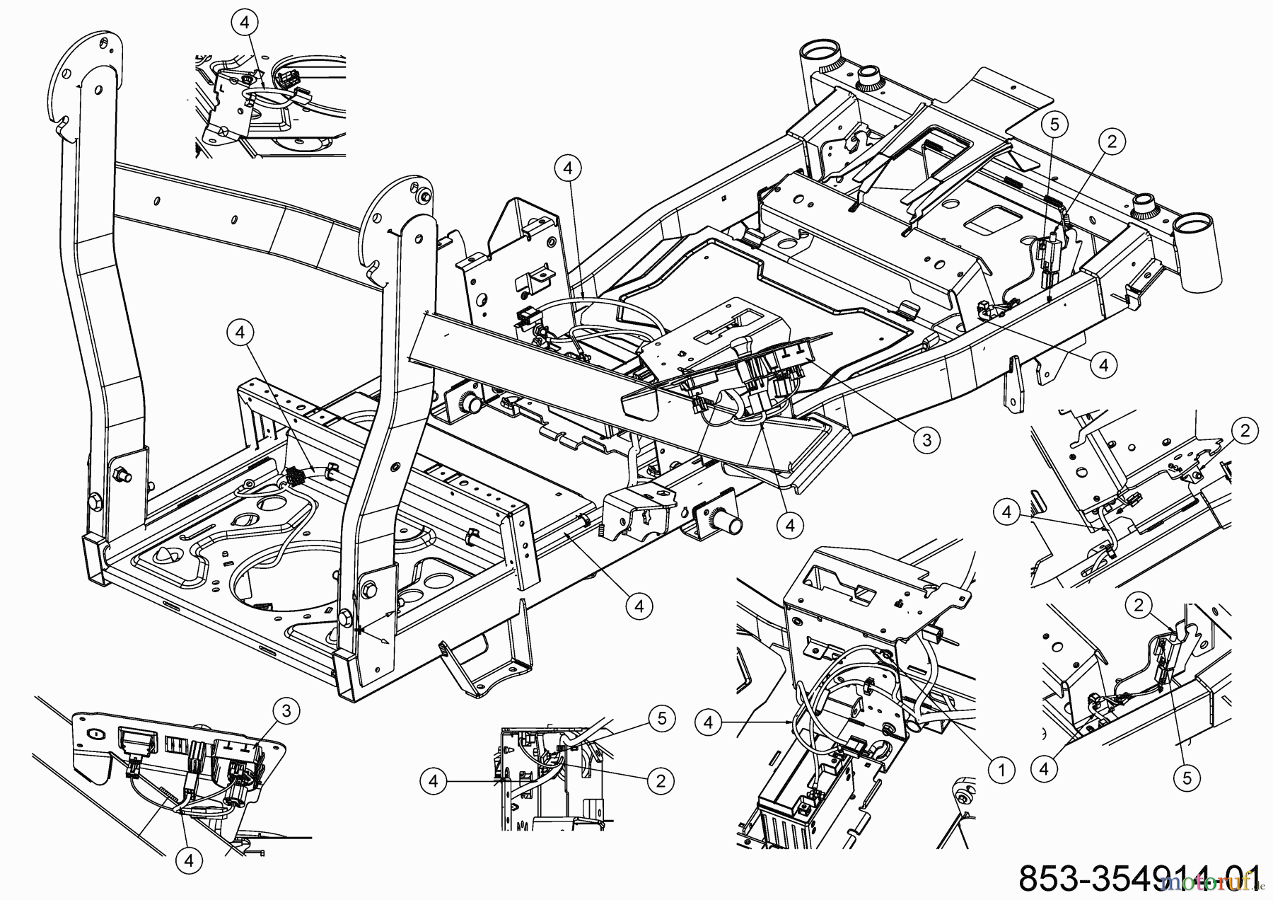  Cub Cadet Zero Turn XZ8 S137I ULTIMA 47ATCAB7603 (2023) Electric parts