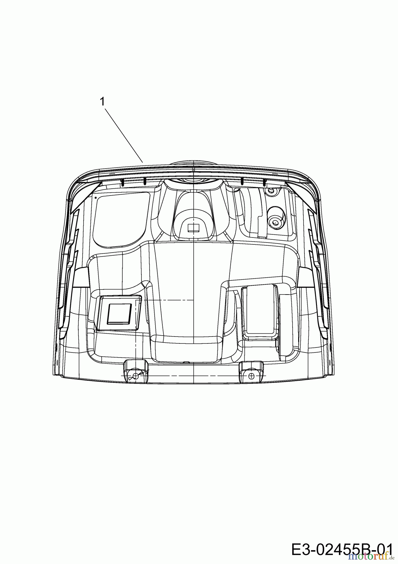  Cub Cadet Lawn tractors LT3 PR105 13BJ71DN603 (2021) Dashboard upper part