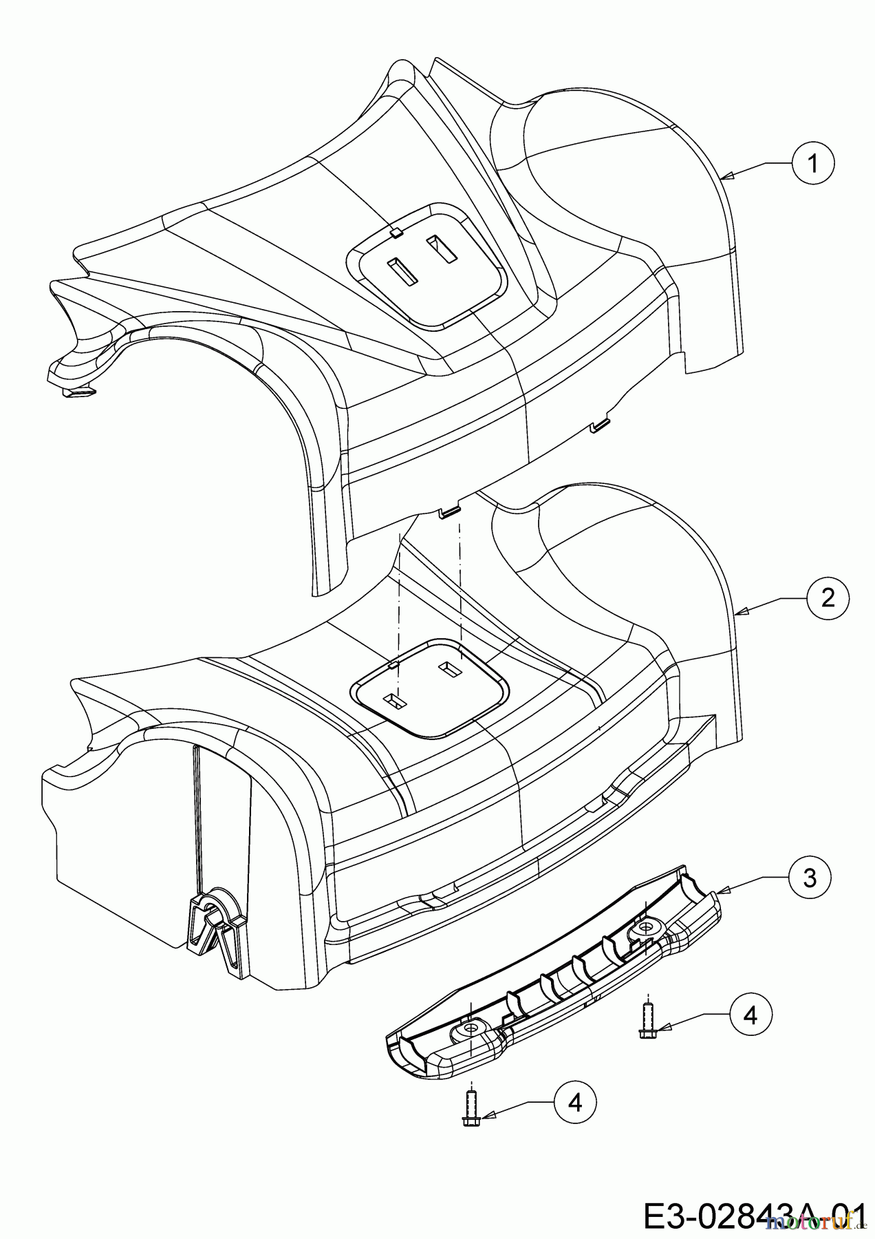  Cub Cadet Petrol mower self propelled LM3 CRC46S 12DBTVSC603 (2022) Cover front axle