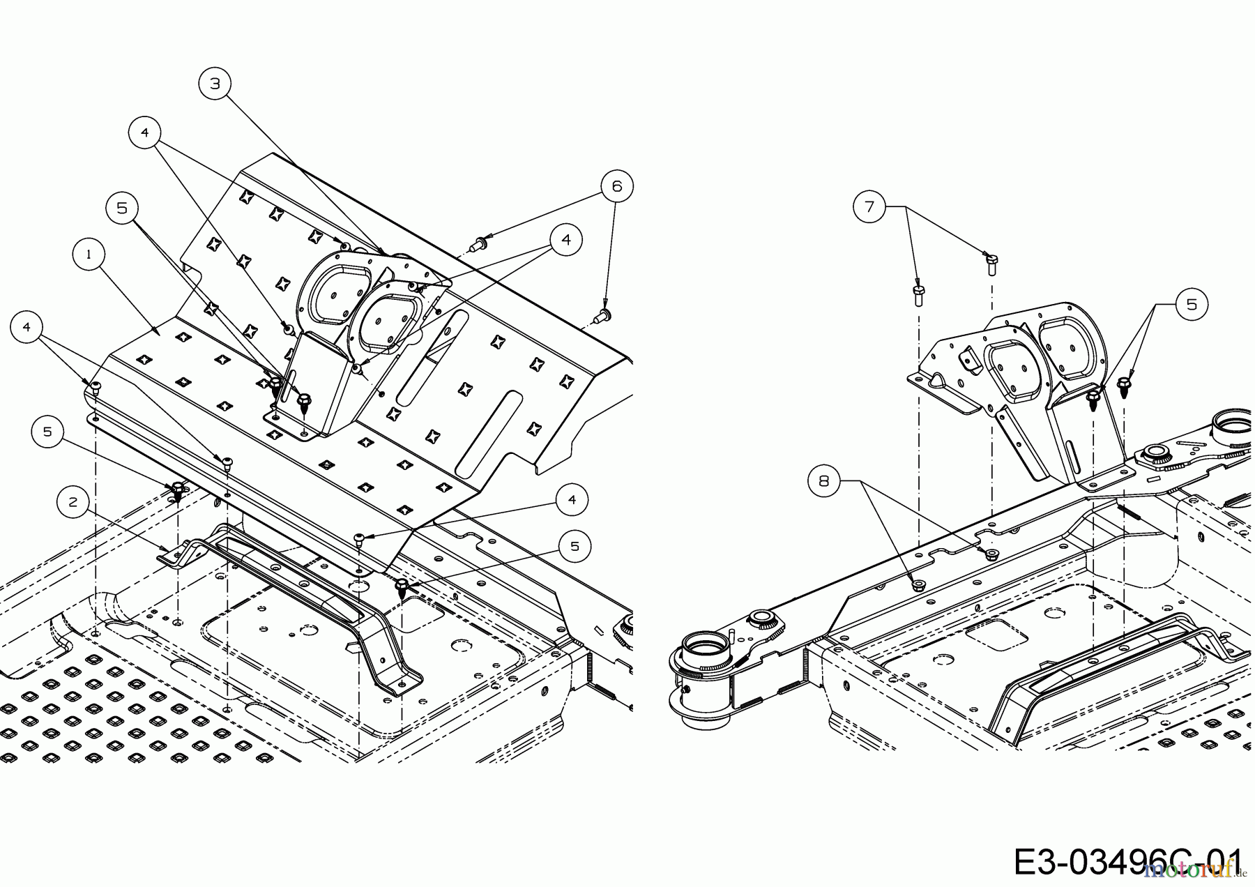  Cub Cadet Zero Turn XZ3 122 17CIDGHB603  (2021) Foot plate