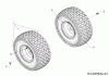 Cub Cadet LT3 PS107 13AJ79DS603 (2022) Listas de piezas de repuesto y dibujos Rear wheels