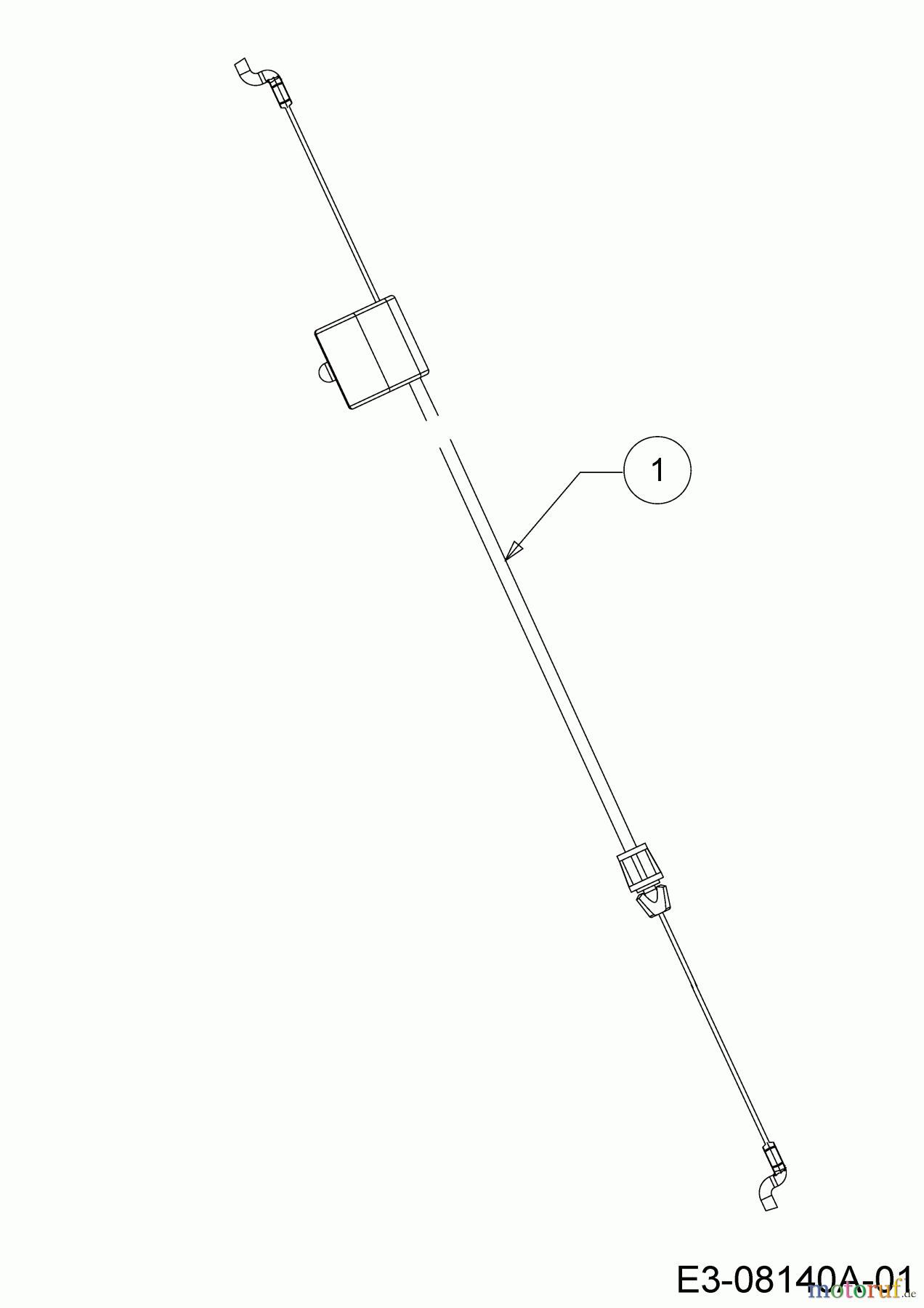  Cub Cadet Petrol mower LM1 DP53 11E-PTKC603 (2023) Control cable brake