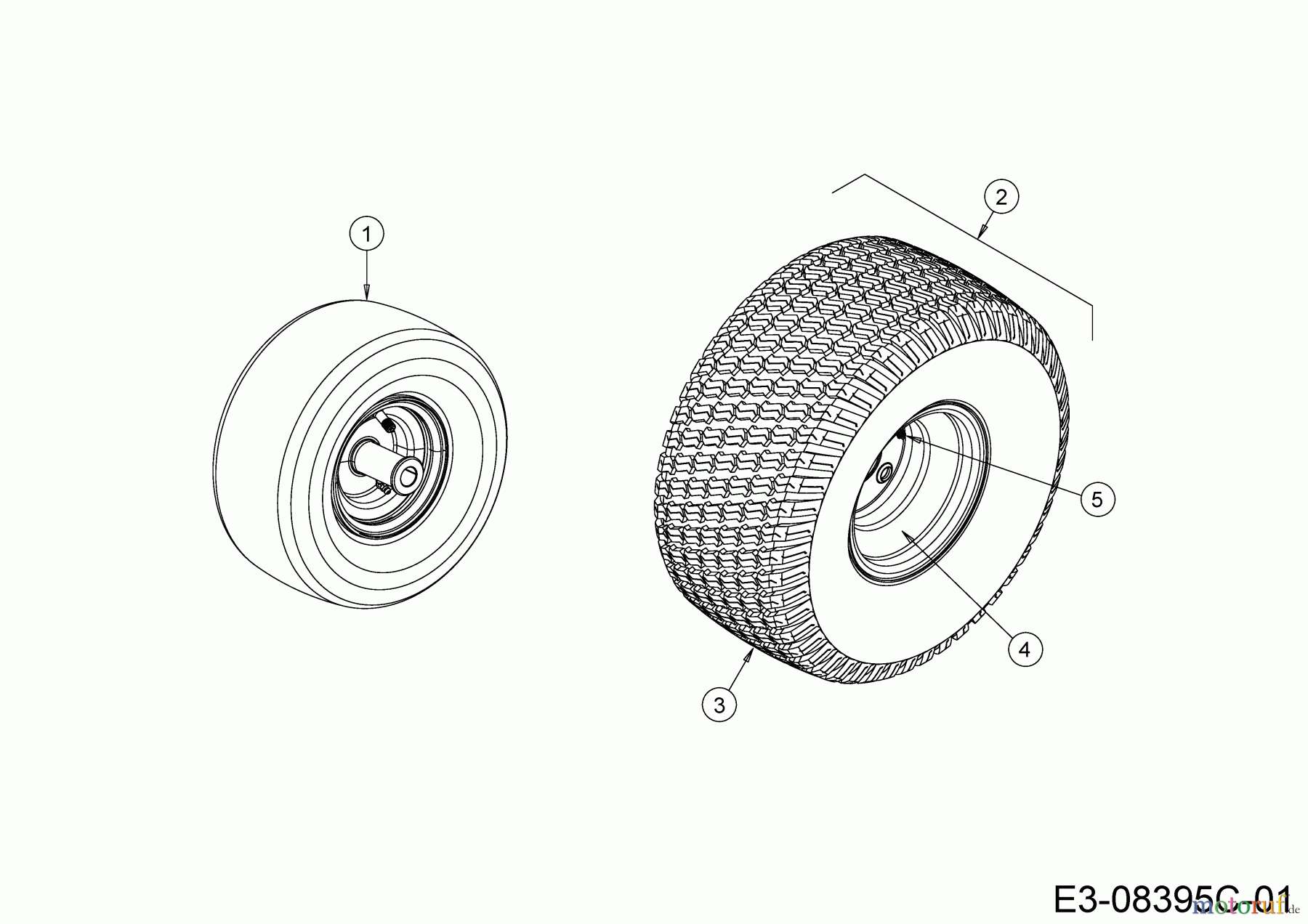  Cub Cadet Zero Turn XZ5 L127 17AIEACL603 (2022) Wheels