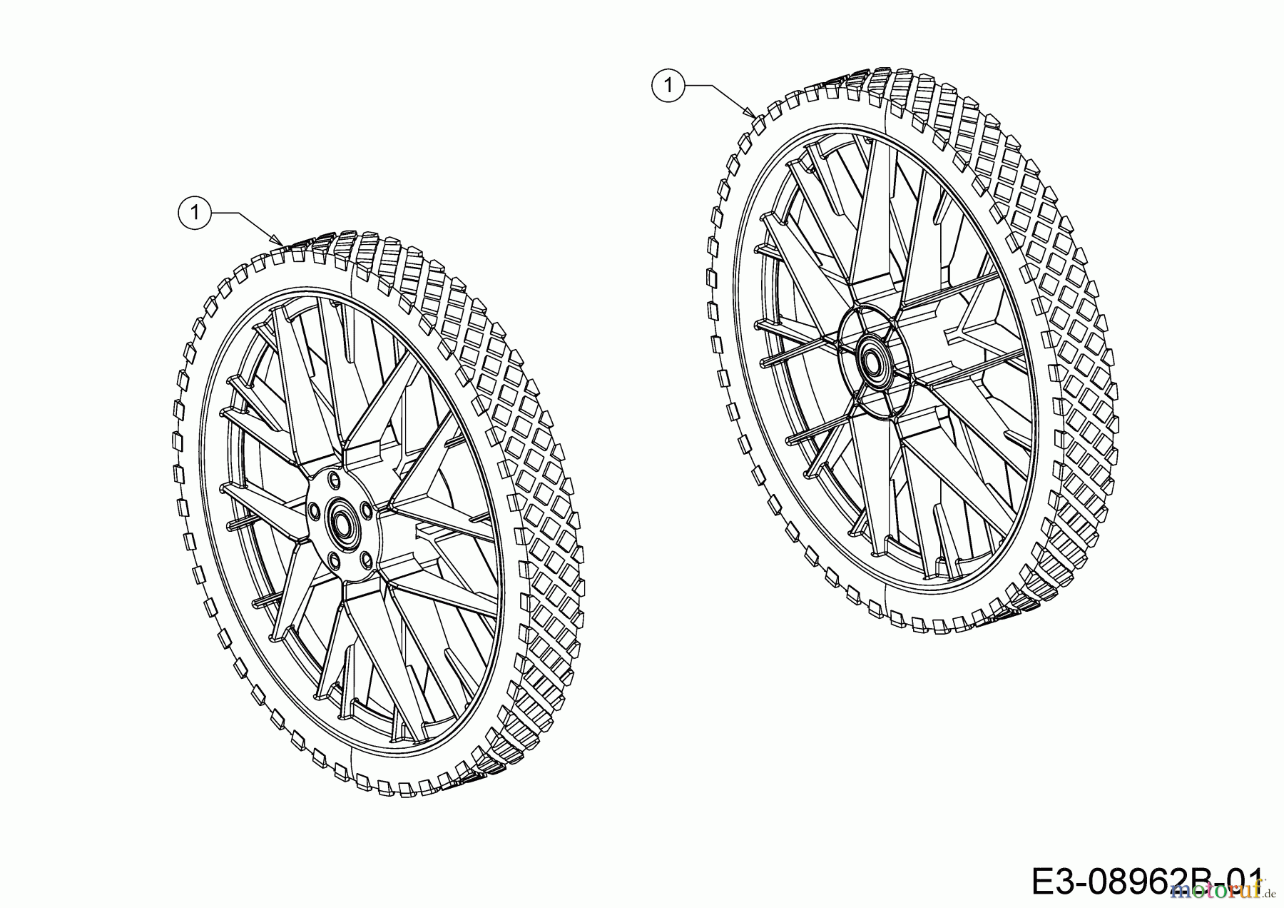  Cub Cadet String trimmer LC3 DP56 25C-262E603 (2021) Wheels