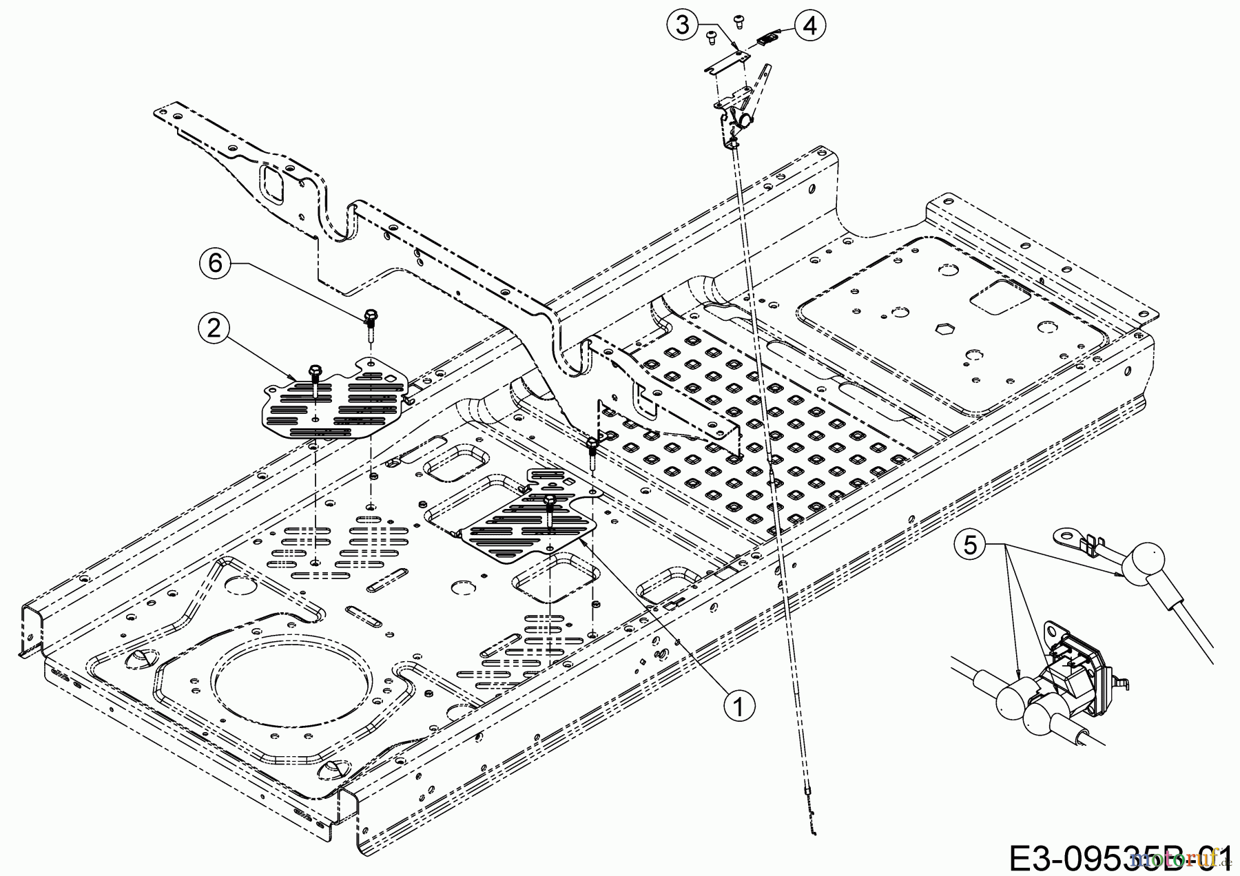  Cub Cadet Zero Turn XZ3 122 17CIDGHB603  (2021) Bracket plates frame