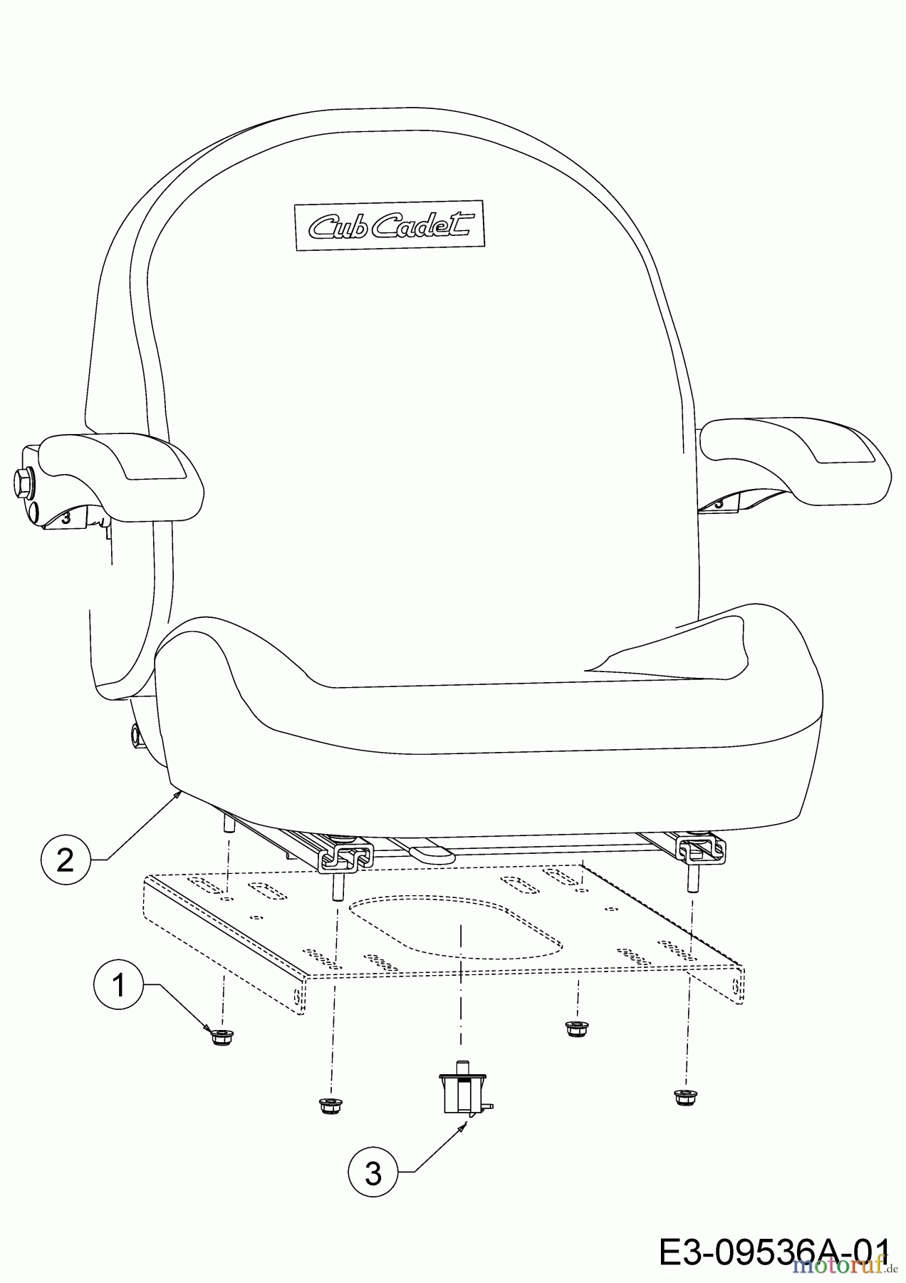  Cub Cadet Zero Turn XZ3 122 17CIDGHB603  (2021) Seat